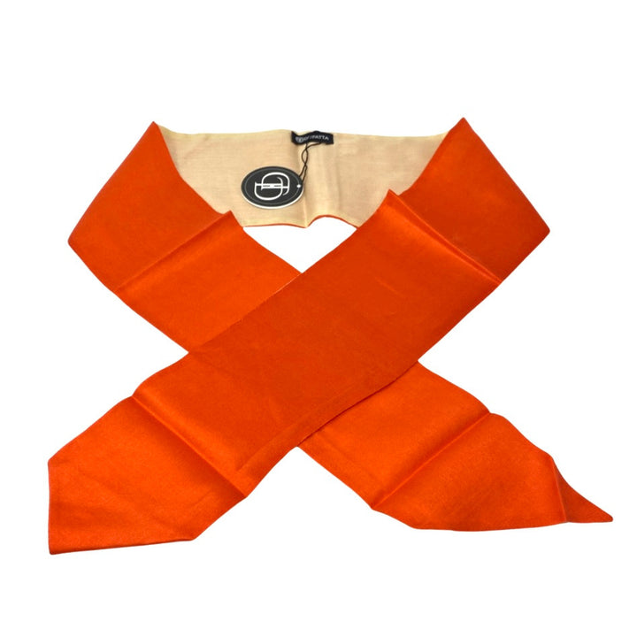 Dupatta Designs Razzle Dazzle Double Sided Silk Scarf-orange