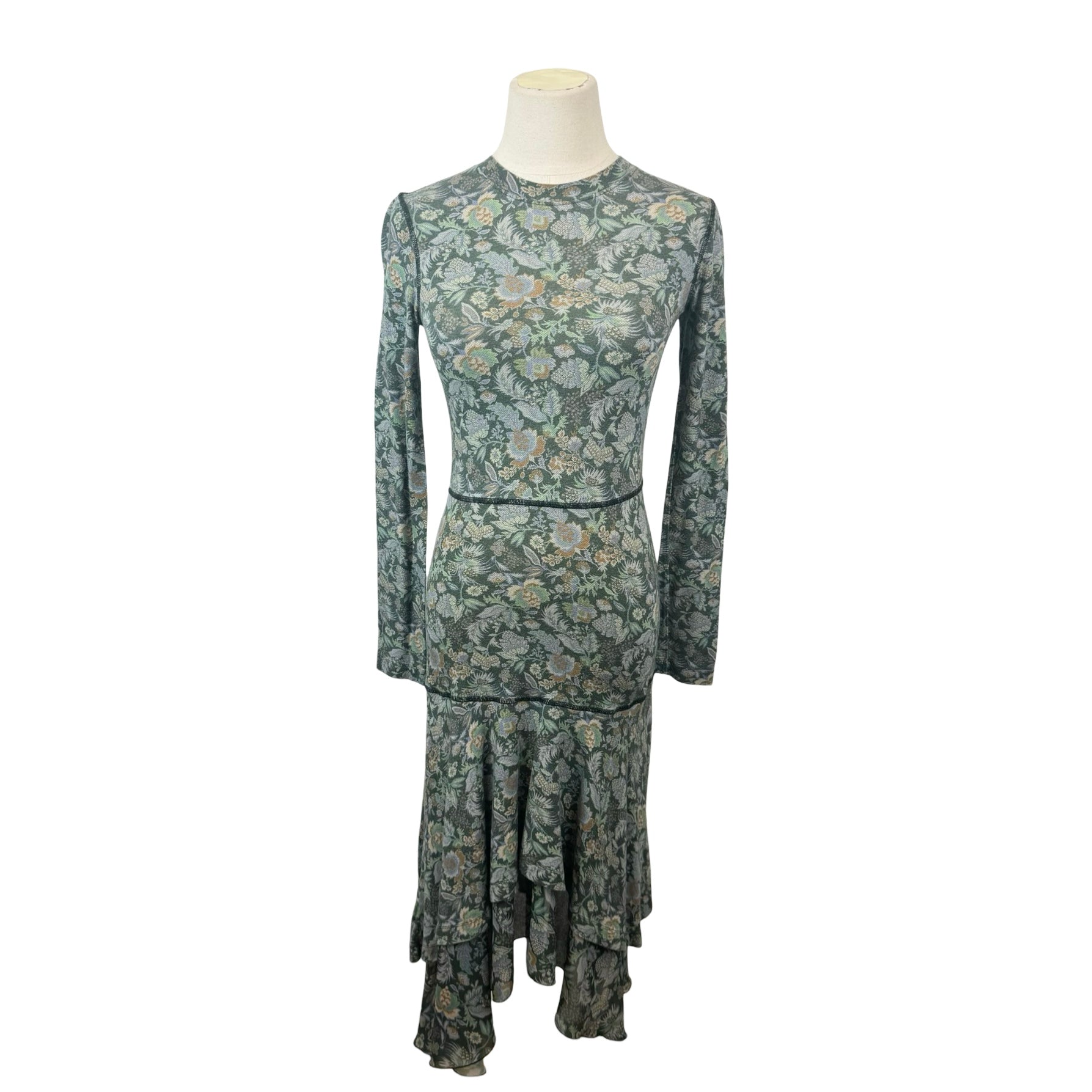 See By Chloe Floral Long Sleeve Maxi Dress