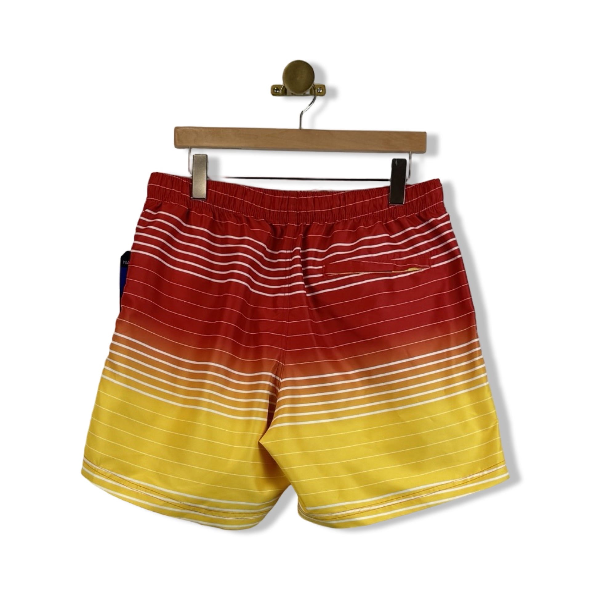 Nautica Ombre Striped Swim Trunks