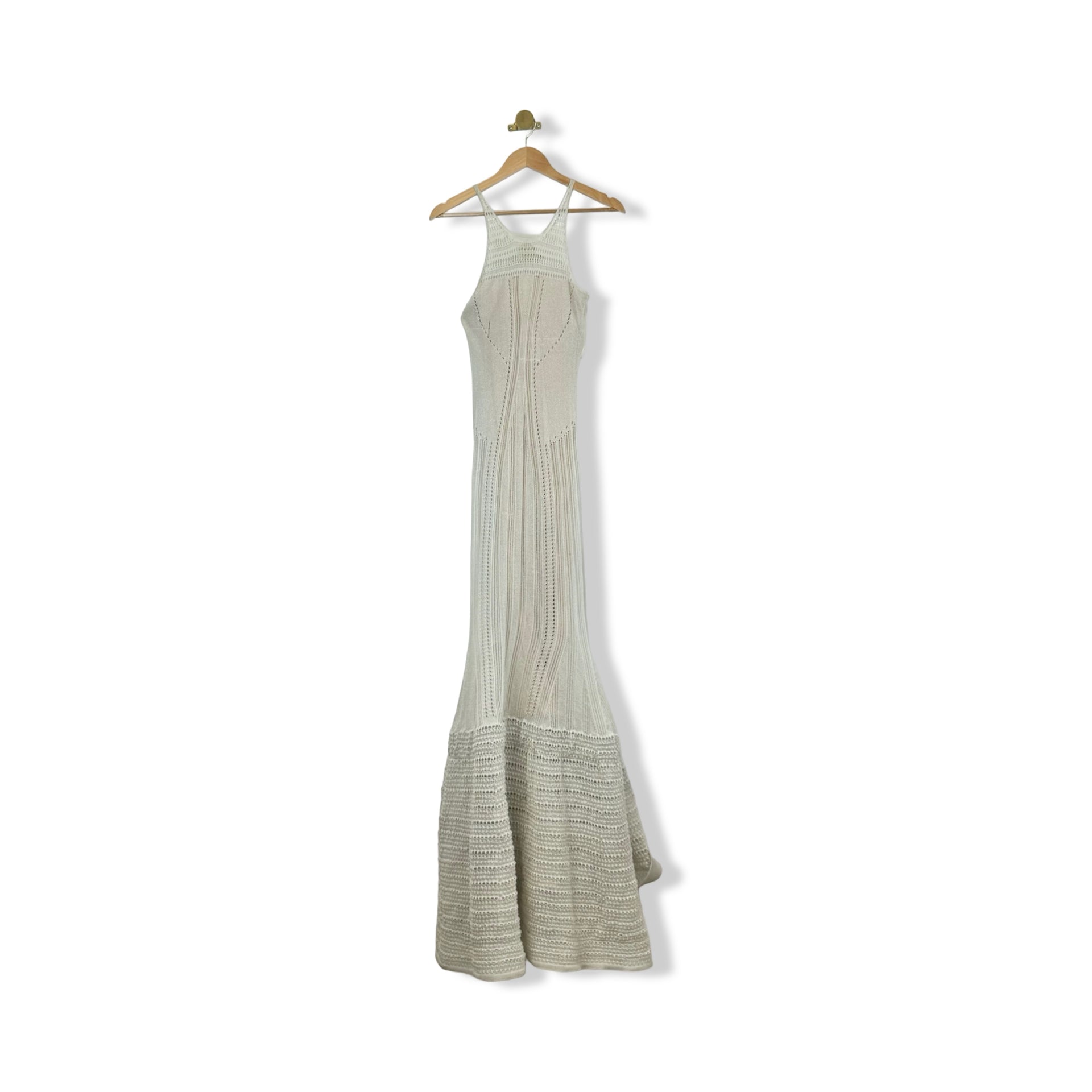 Zac Posen Knit Crochet Maxi Dress