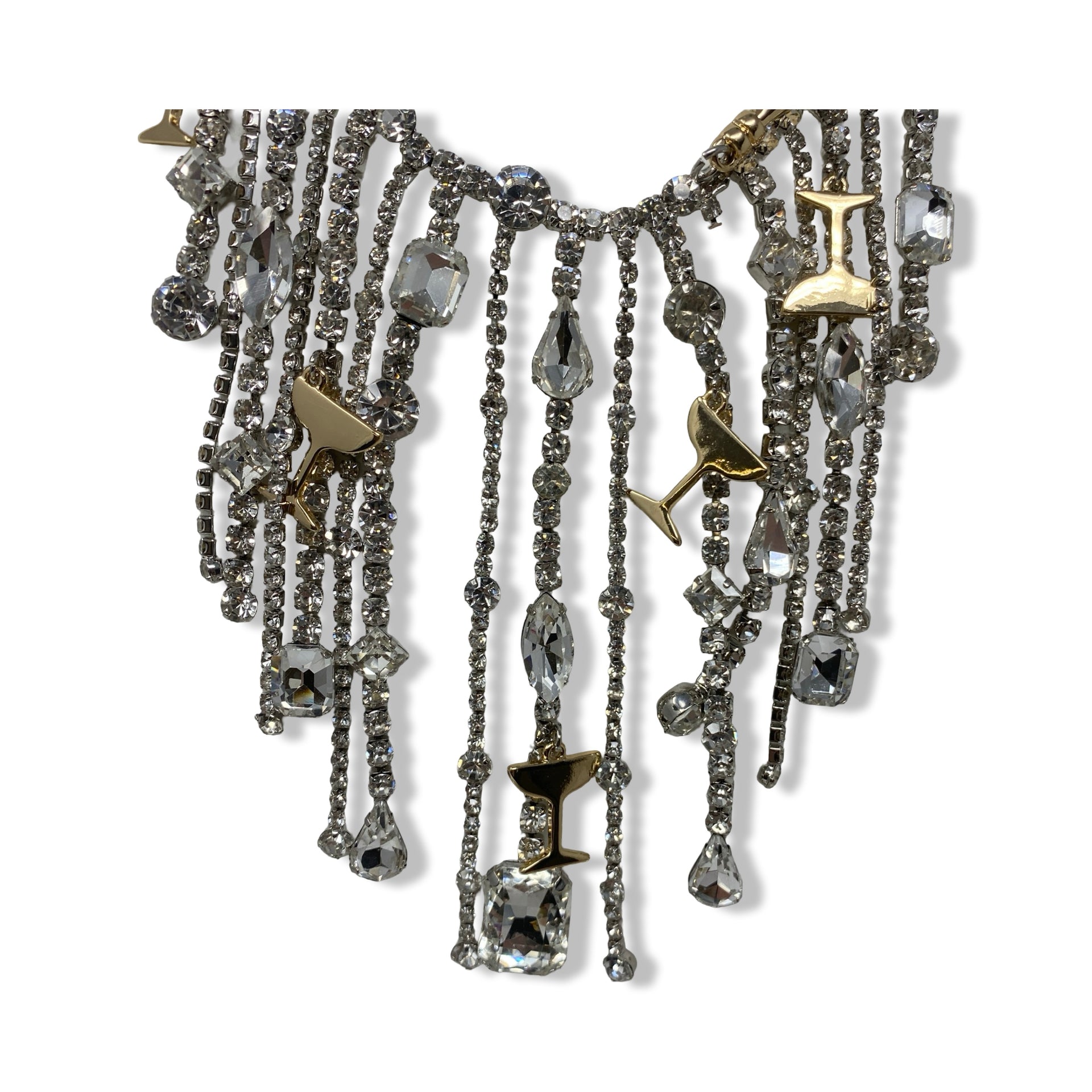 Betsey Johnson Champagne Tower Necklace