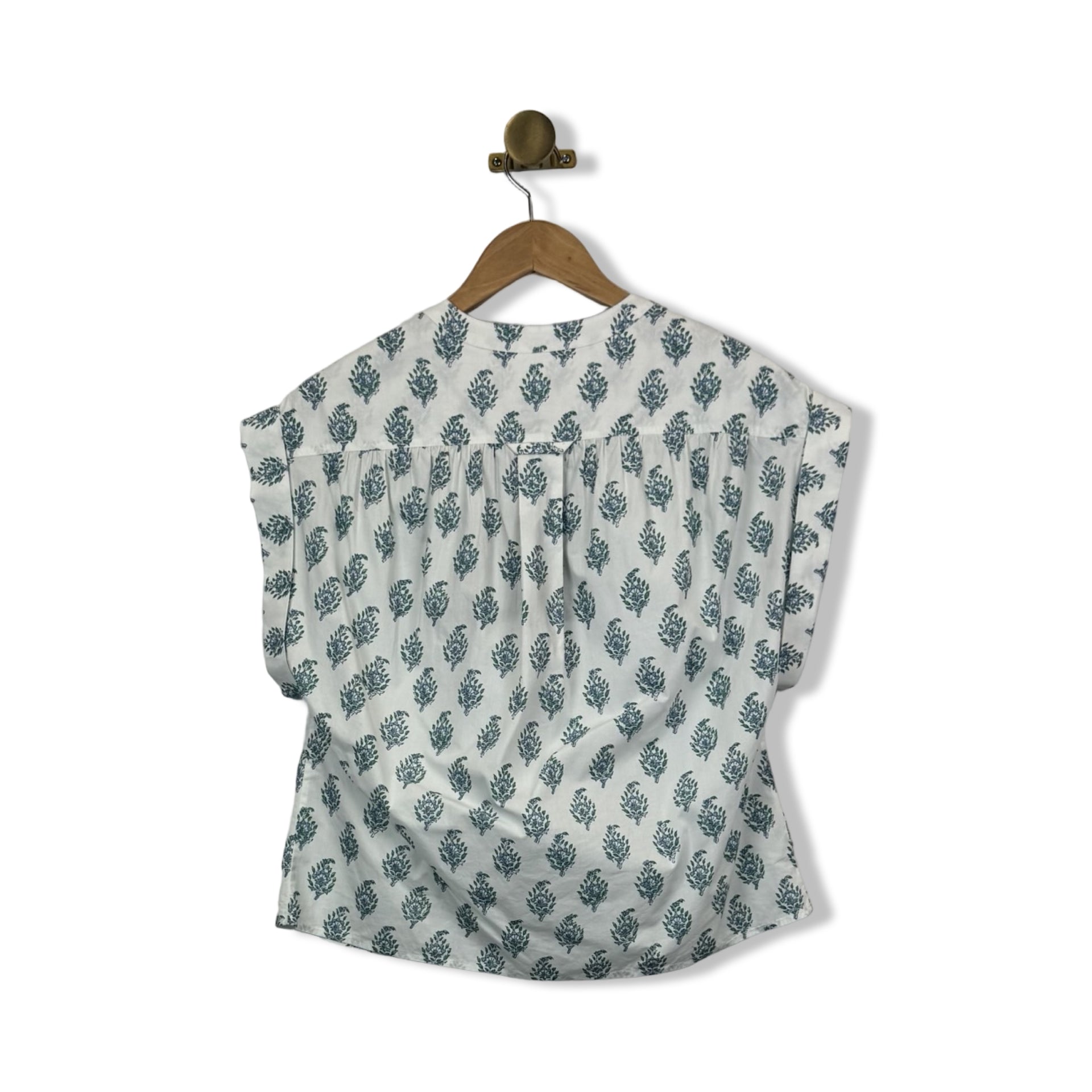Area Stars Block Print Shift Blouse