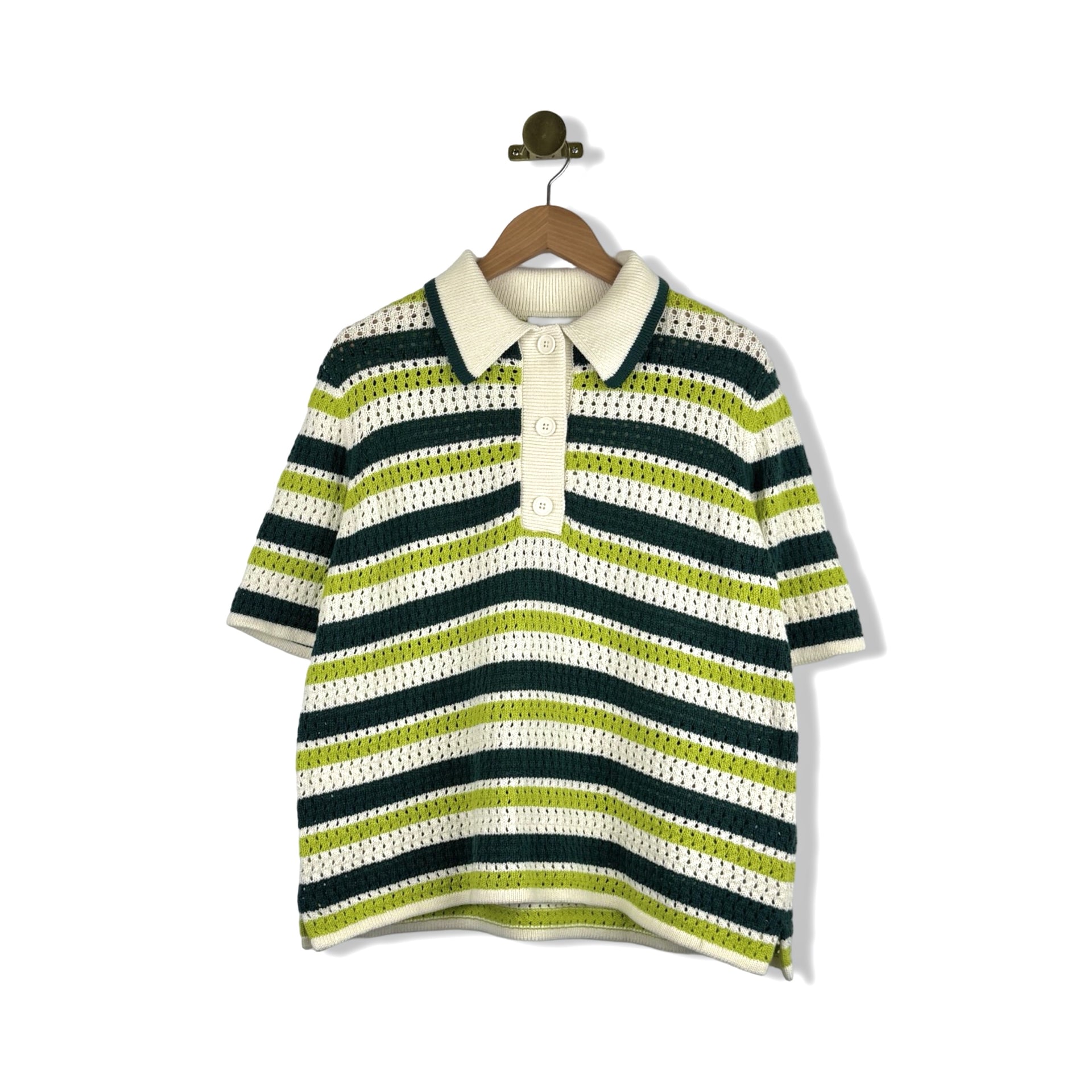 ALIGNE Dex Crochet Striped Top