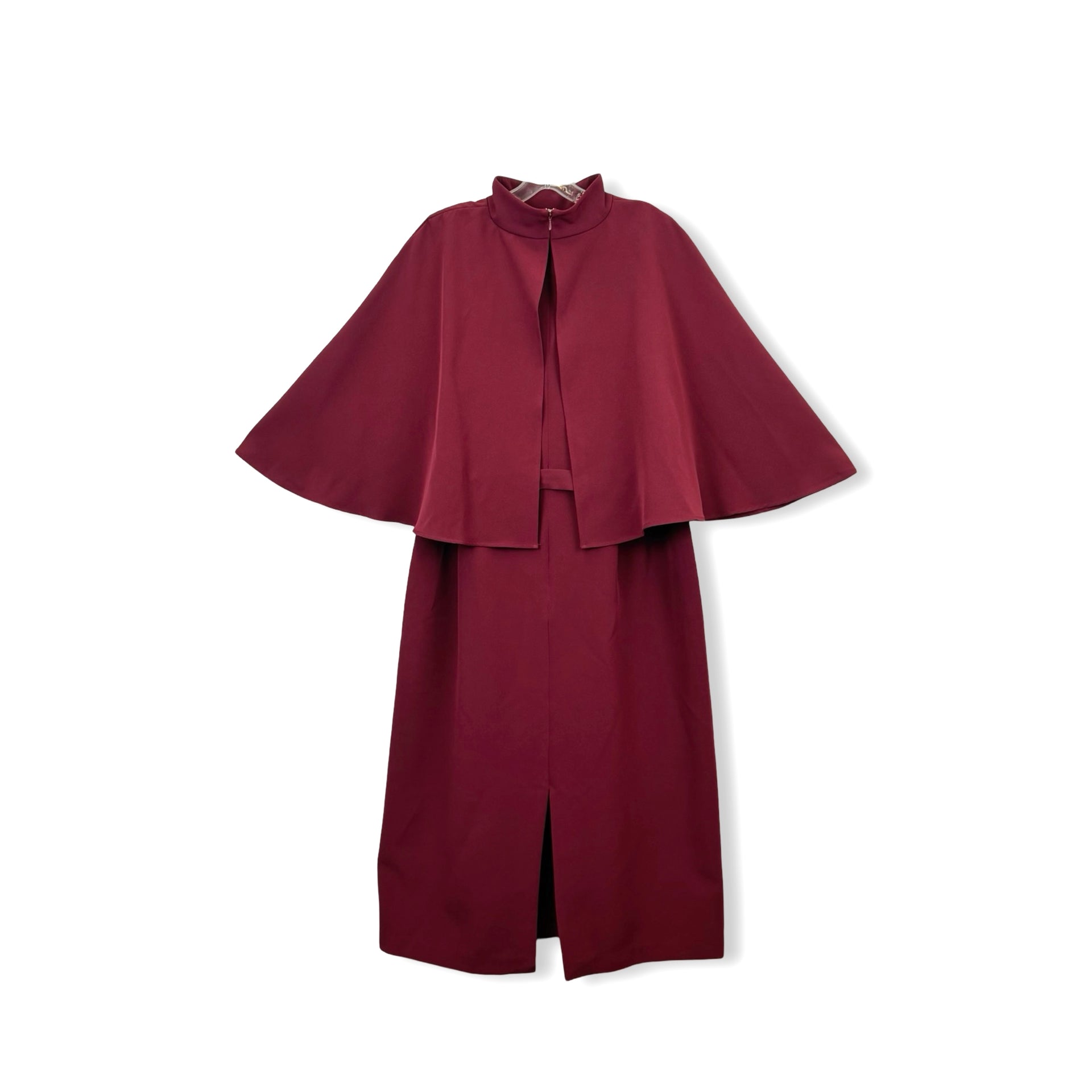 Eloquii Cape Sleeve Belted Midi Dress