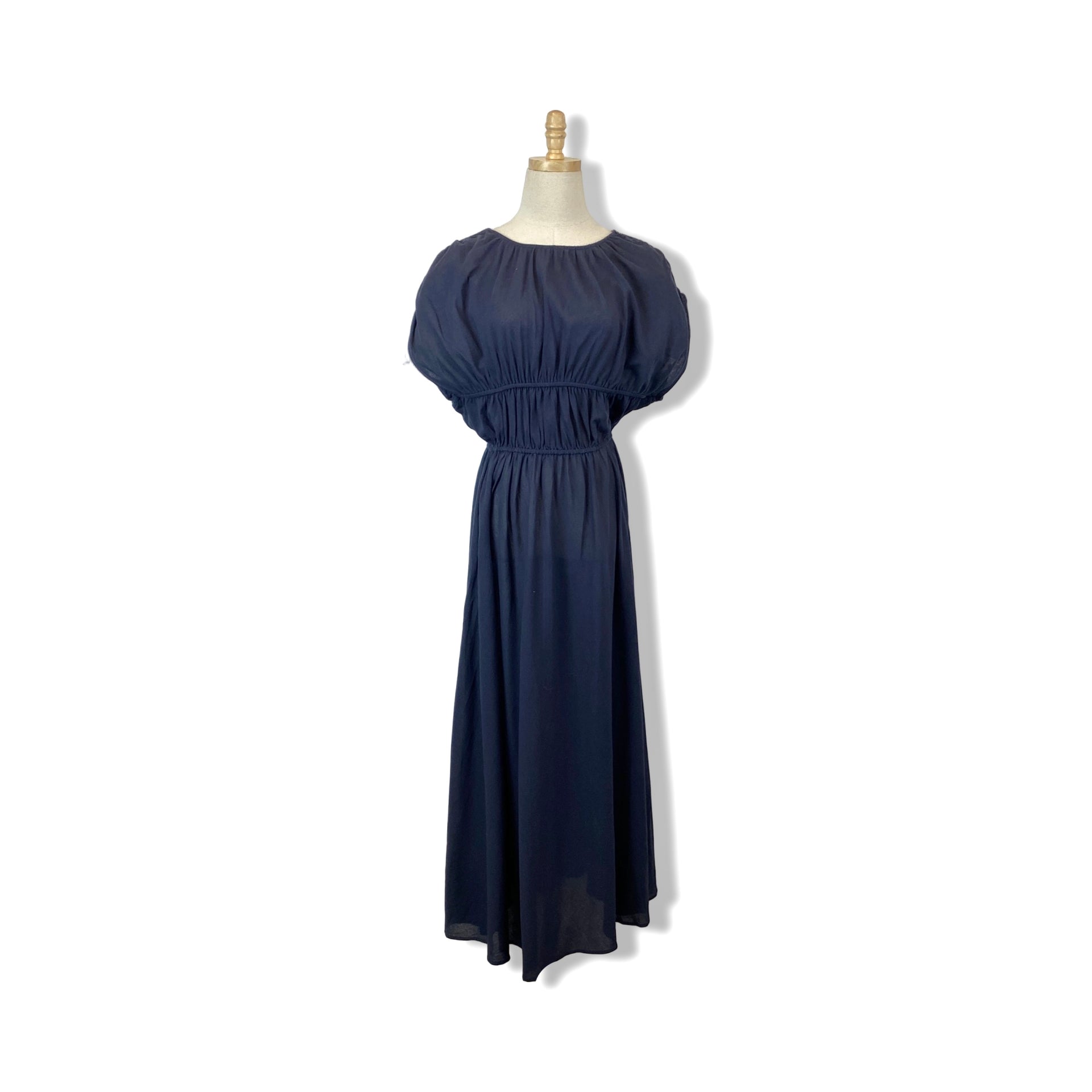 COS Lightweight Gathered Tie-Back Dress