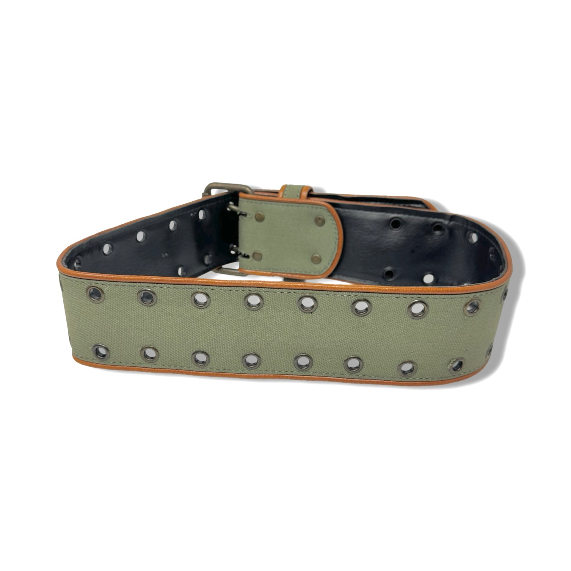 Vintage R.J. Graziano Dual Prong Contrast Trim Belt