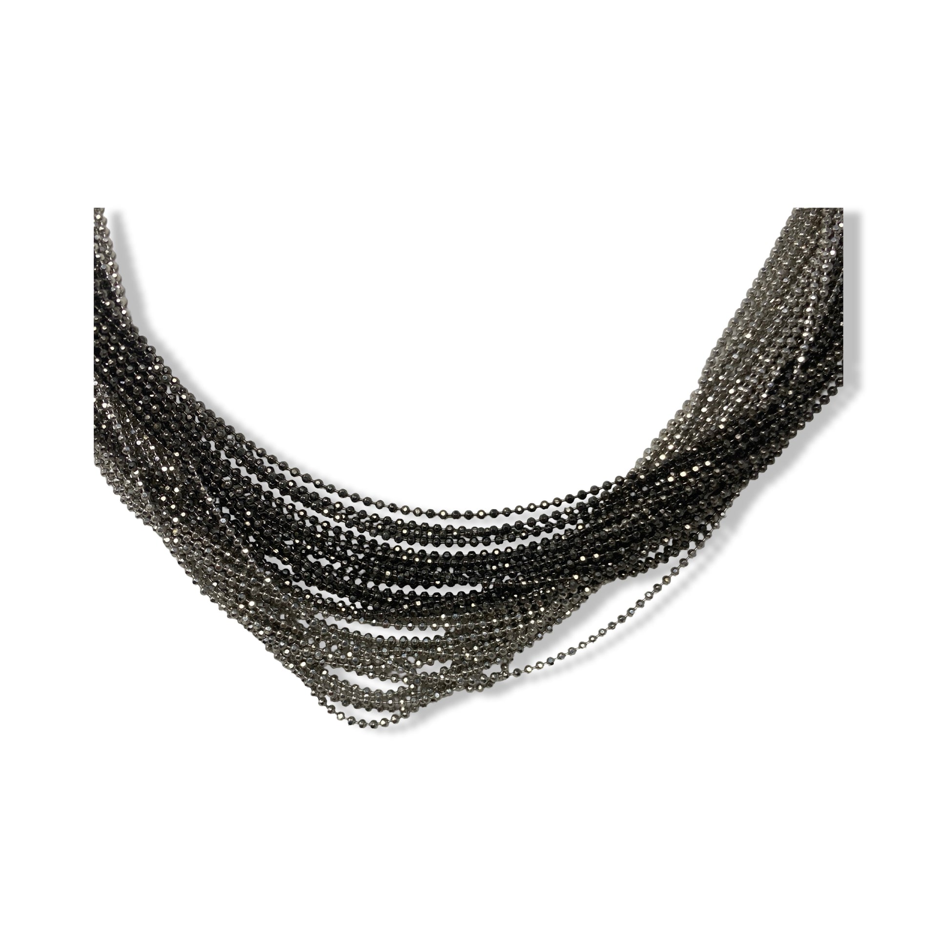 Multistrand Two-Tone Necklace