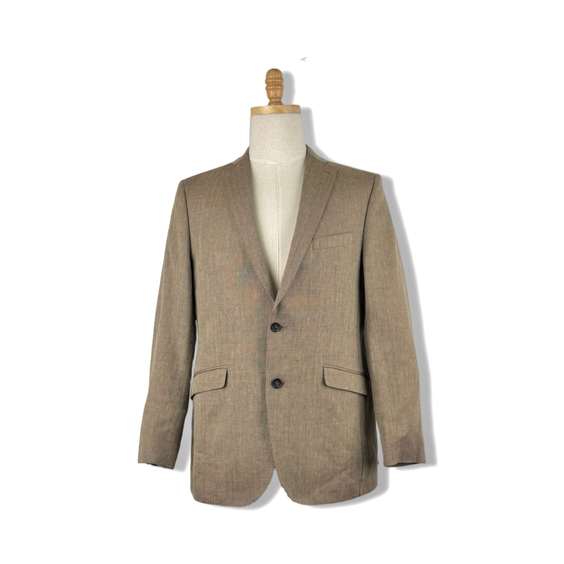Barbour Herringbone Two-Button Blazer
