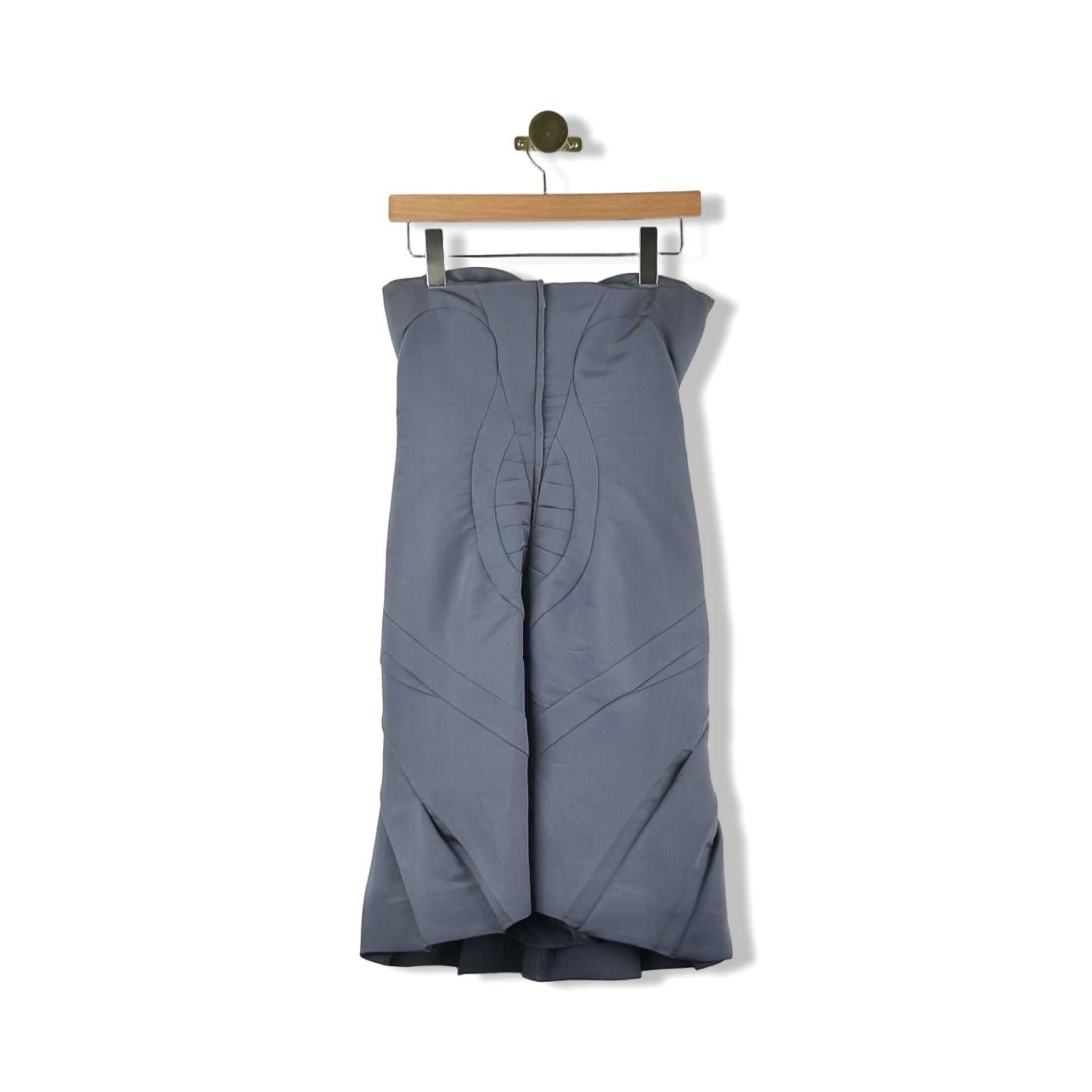 Zac Posen Pleated Strapless Dress