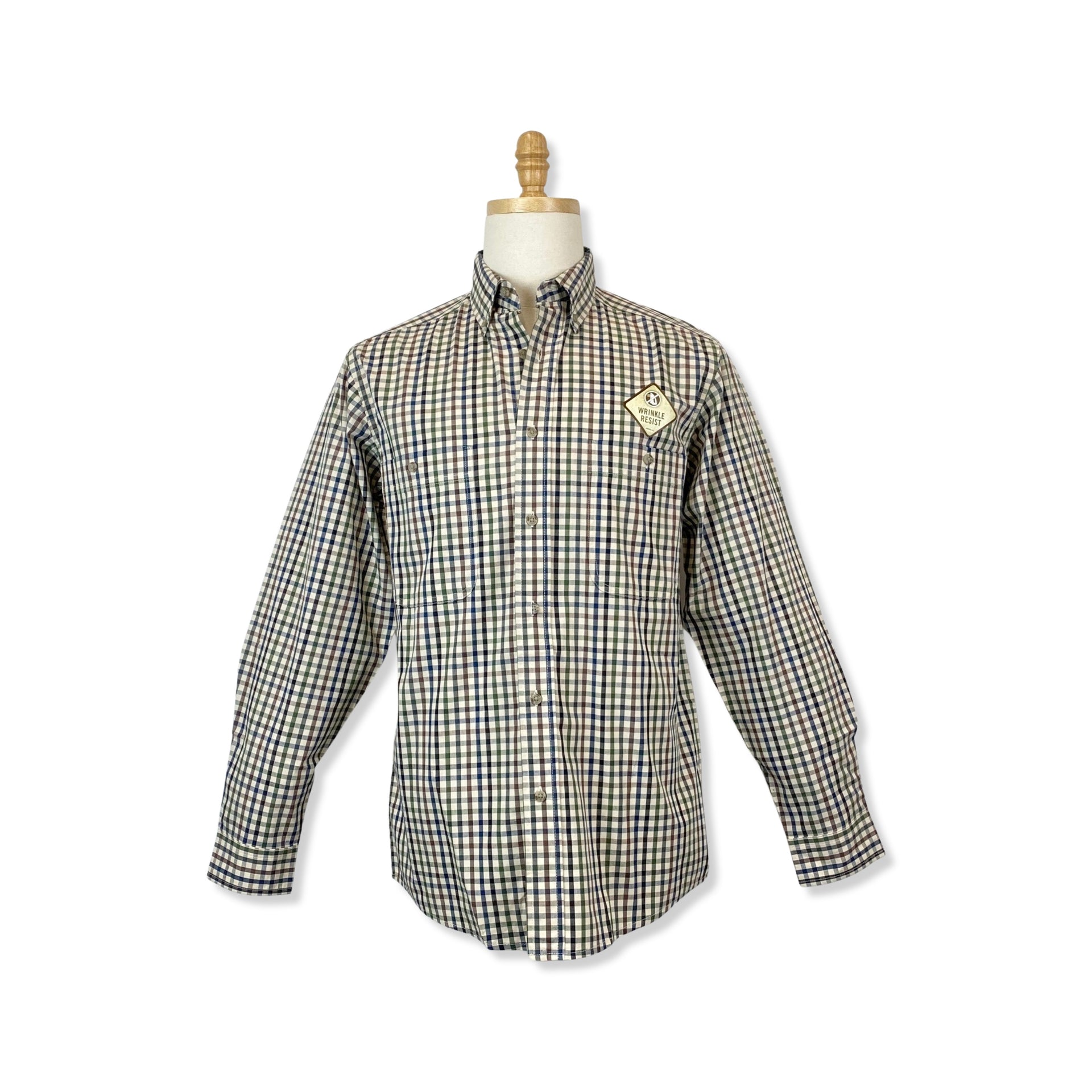 Wrangler Wrinkle Resist Window Plaid Button Down