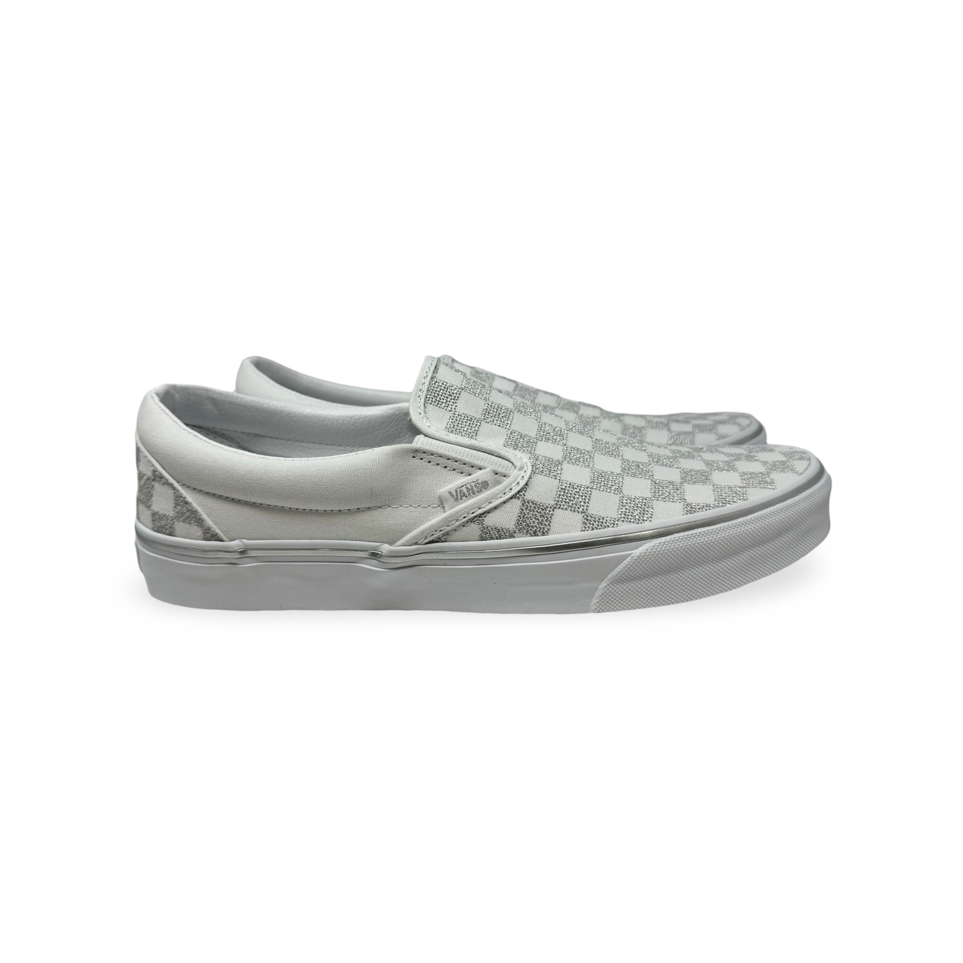 Vans Classic Metallic Checkered Slip on Shoes