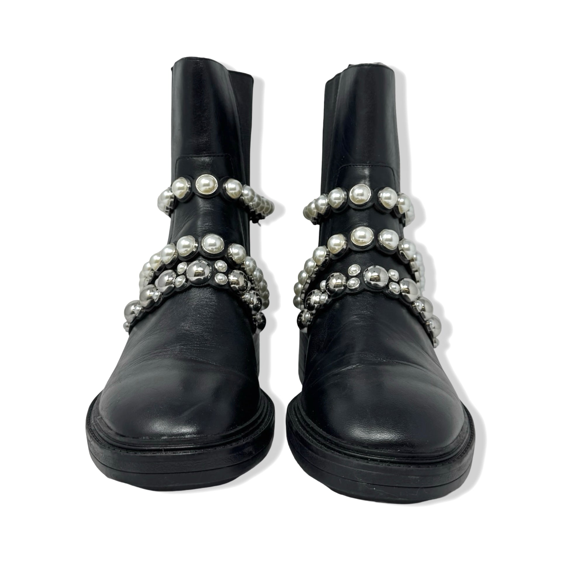 Zara Pearl Embellished Chelsea Boot