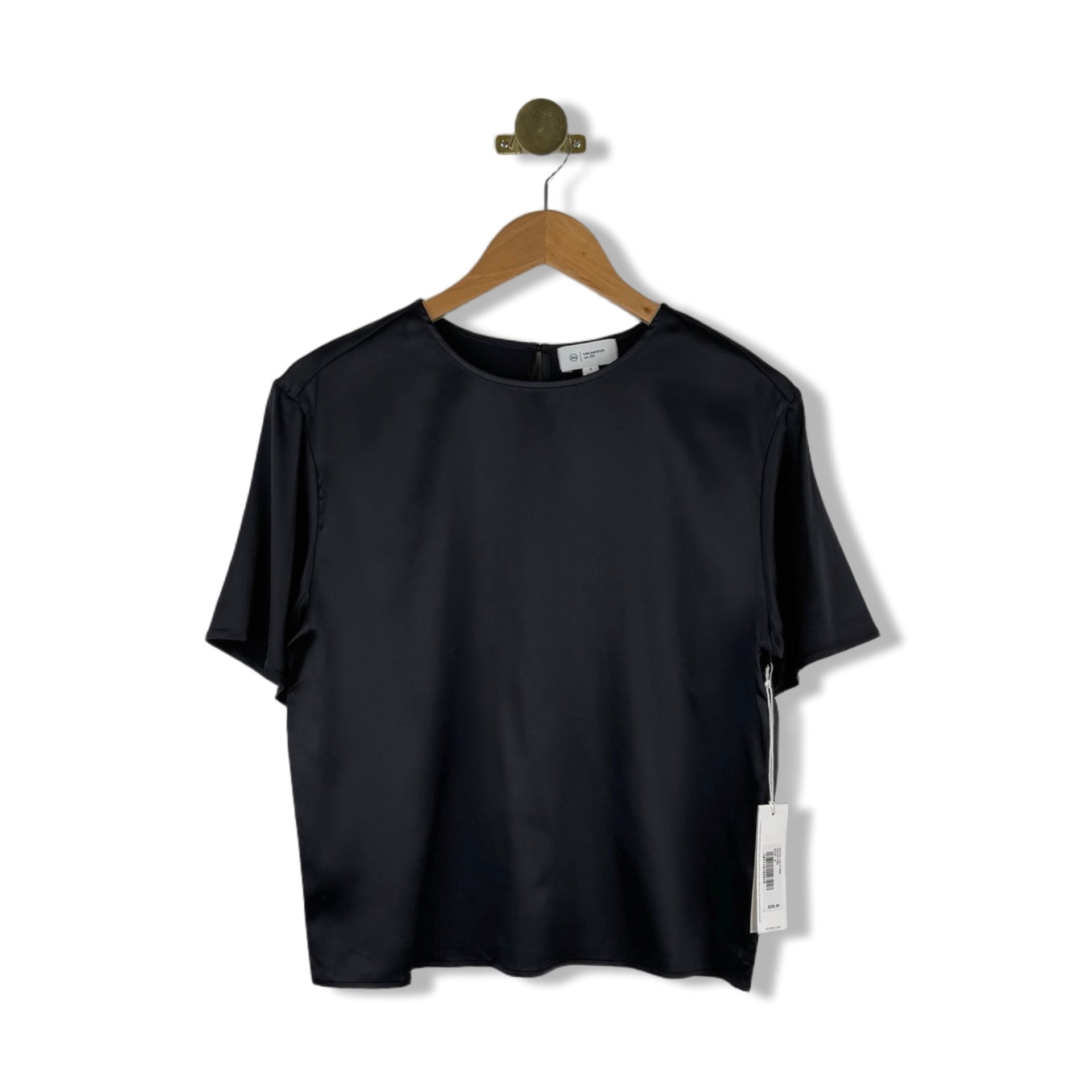 AG Luxe Silk Relaxed Crew Neck Shirt