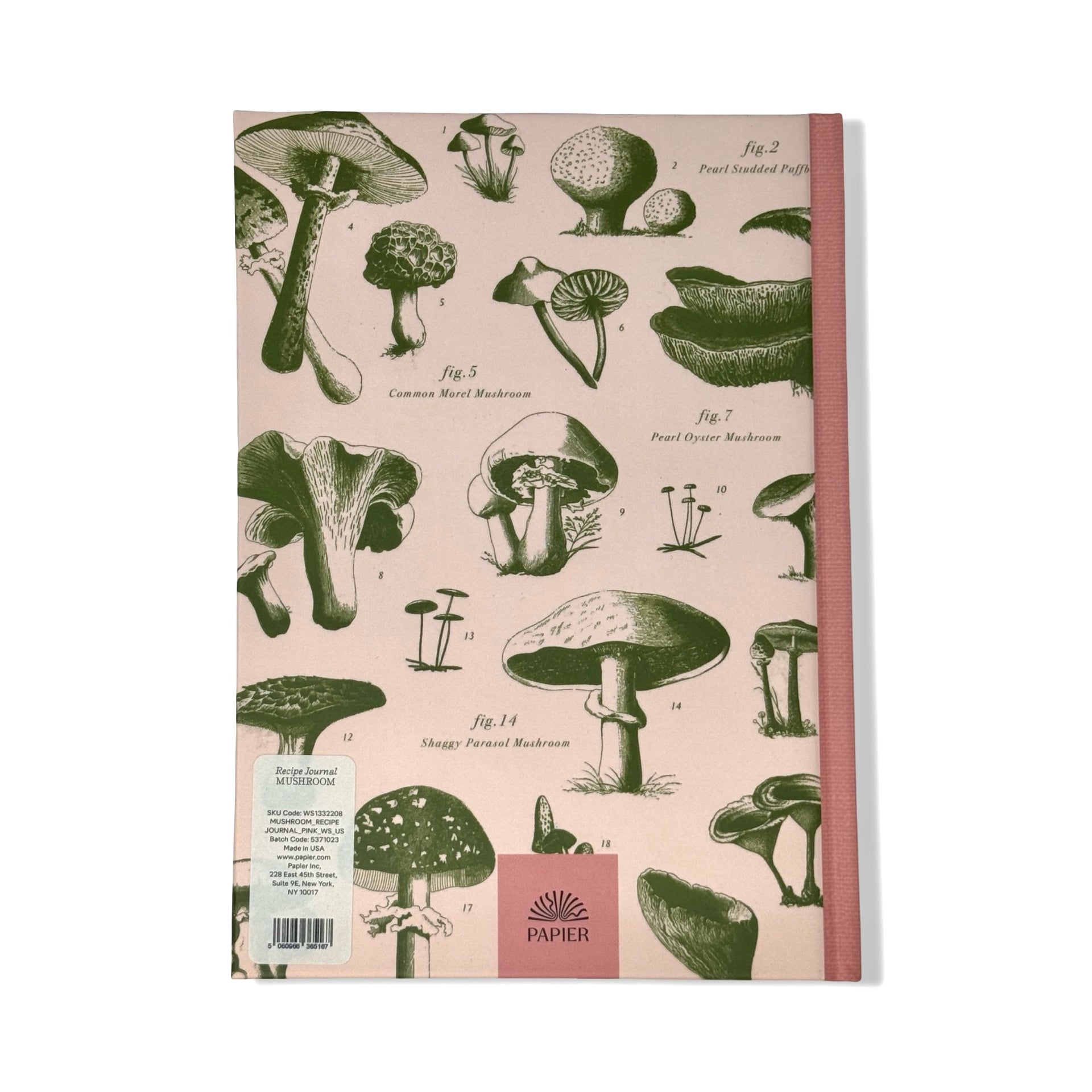 Papier Mushroom Recipe Journal