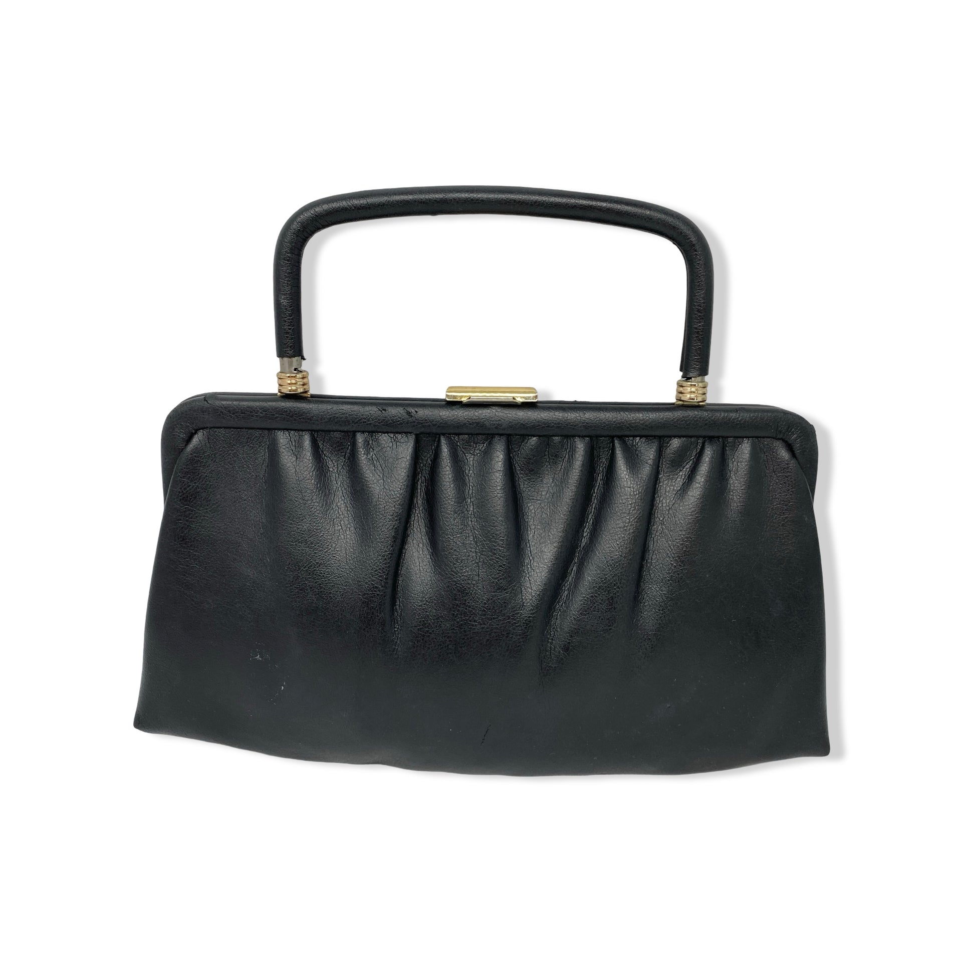 Vintage Black Handle Clutch