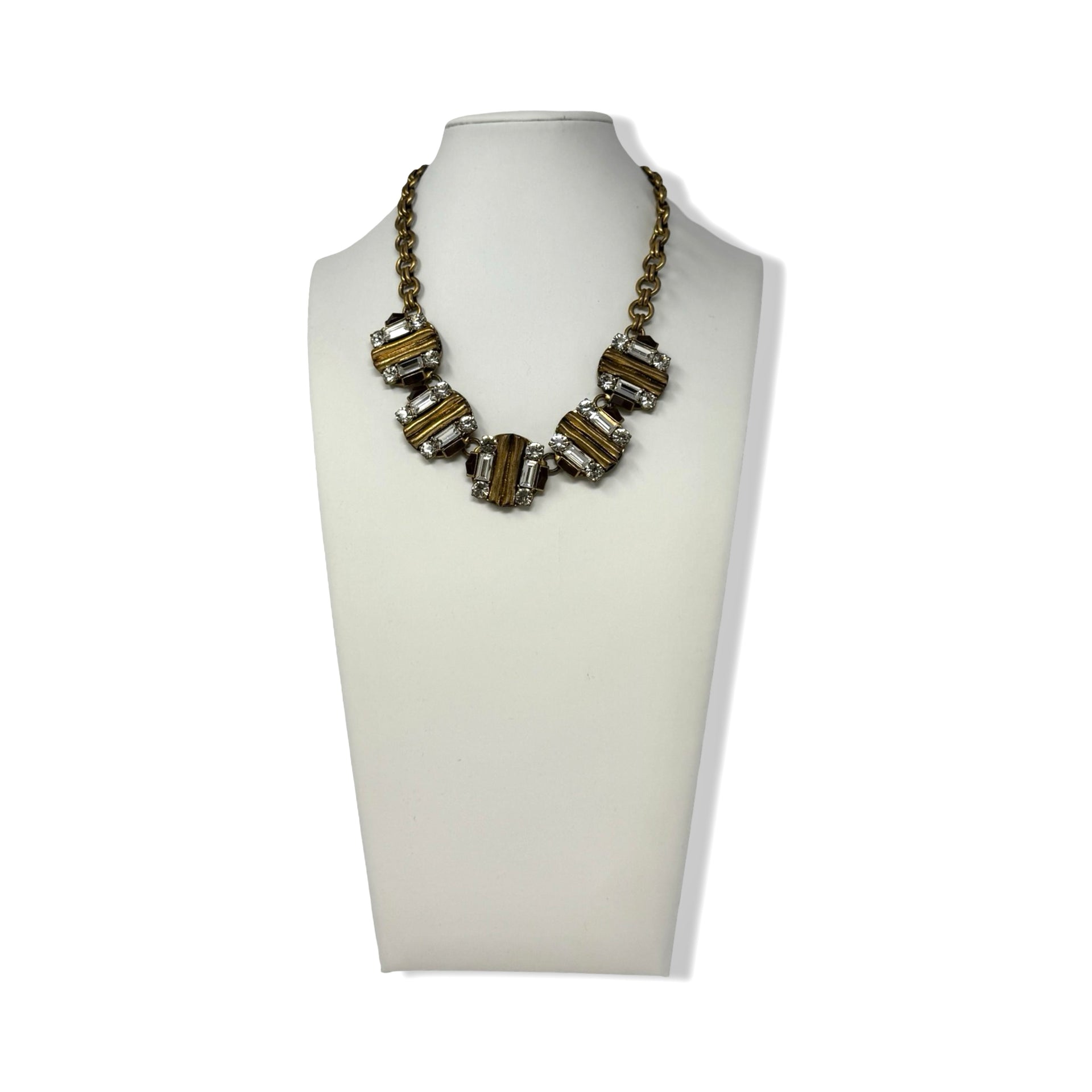 J.Crew Modernist Rhinestone Statement Necklace