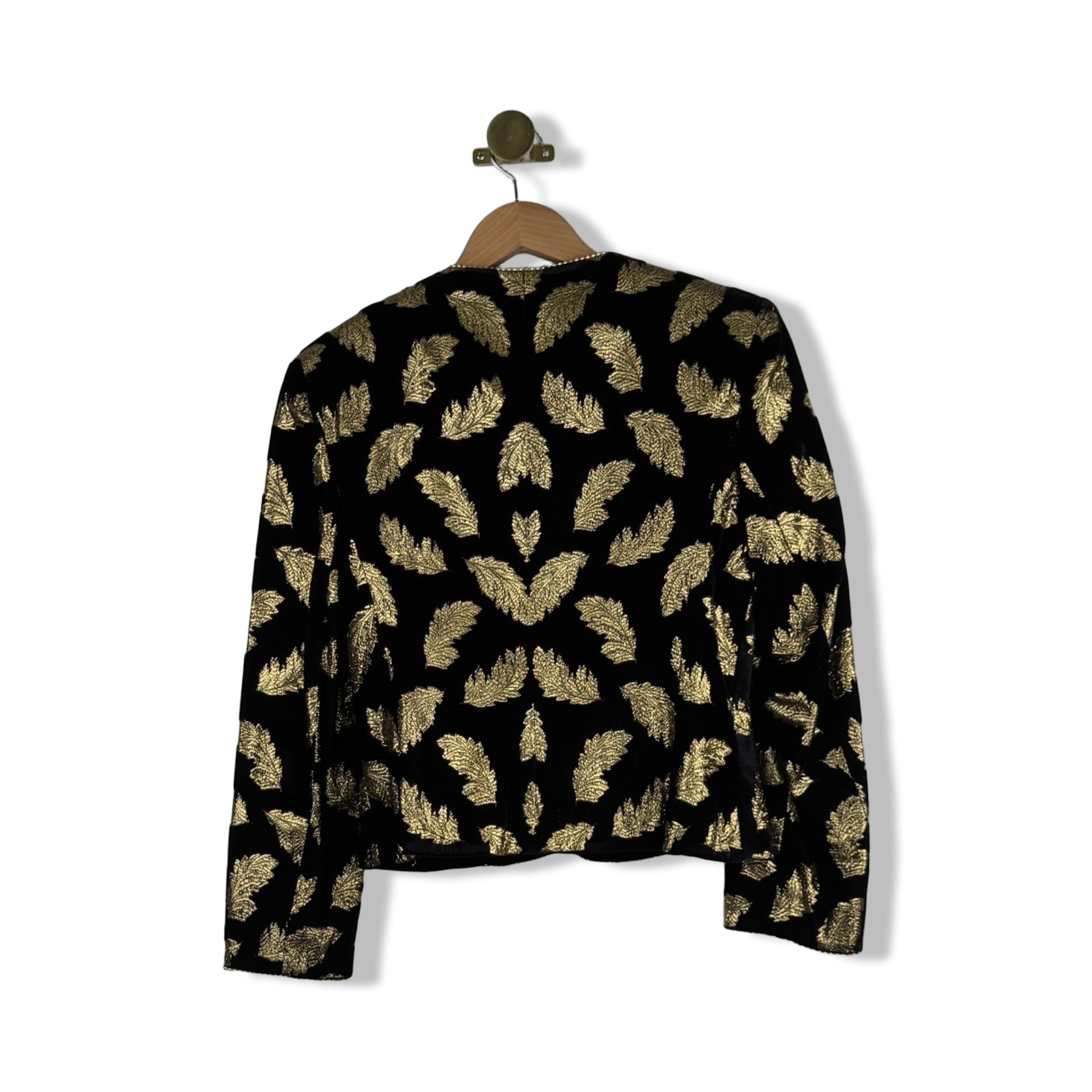 Vintage Caroline Charles Cropped Velvet Blazer