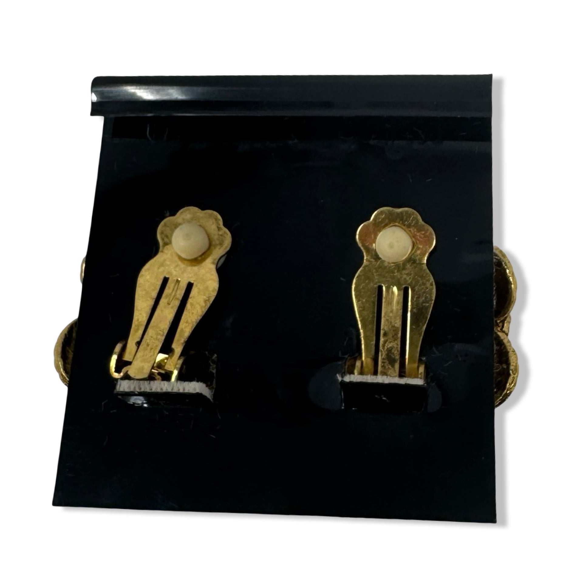 Vintage R.J. Graziano Mandala Clip On Earrings