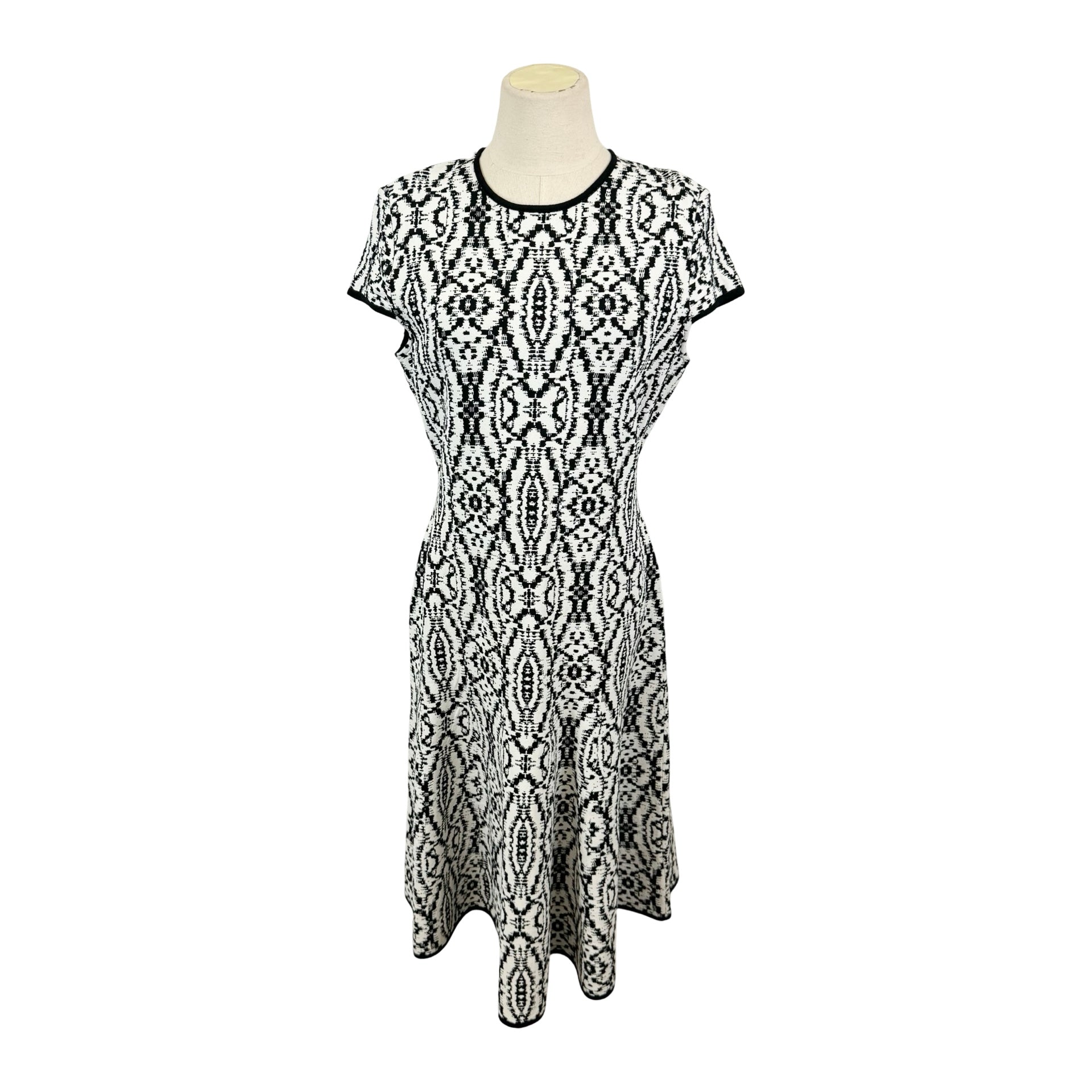 St. John Patterned Midi Dress