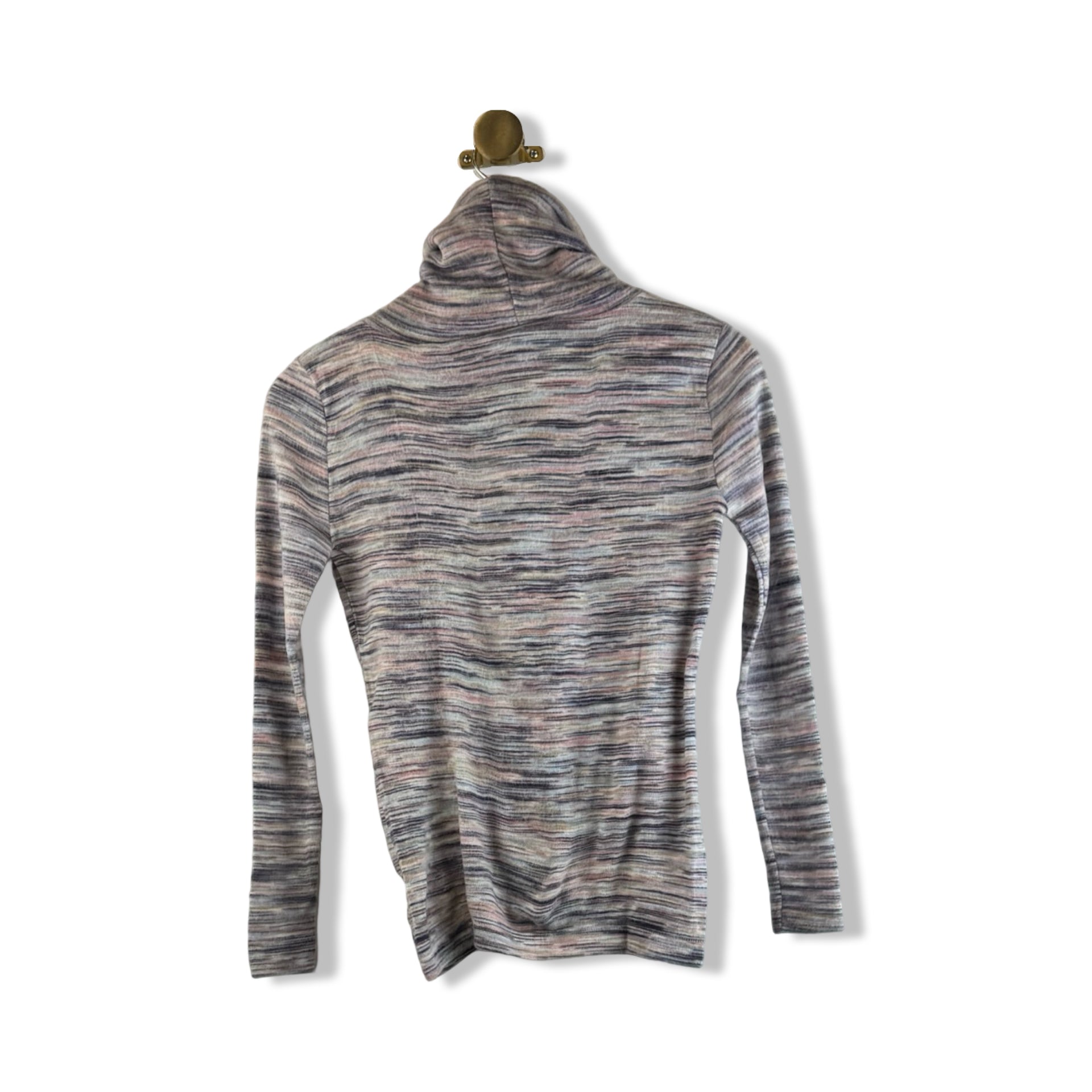 Vintage Helen Sue Acrylic Striped Turtleneck Top