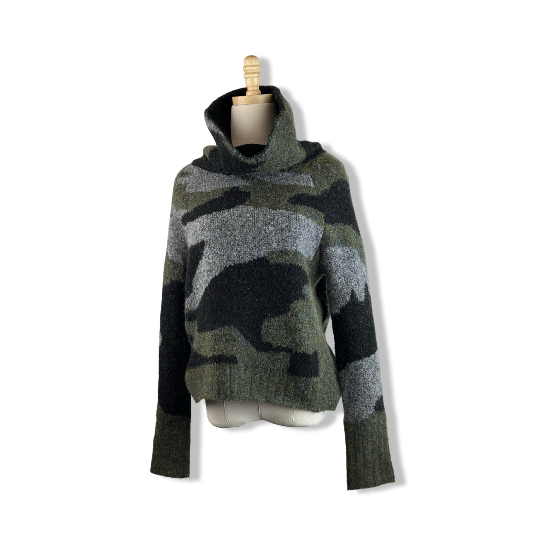 Aqua Camo Sweater