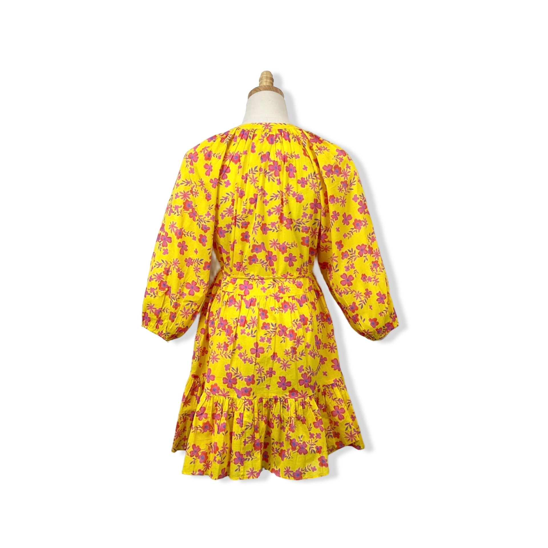 Apiece Apart Yellow Floral Dress