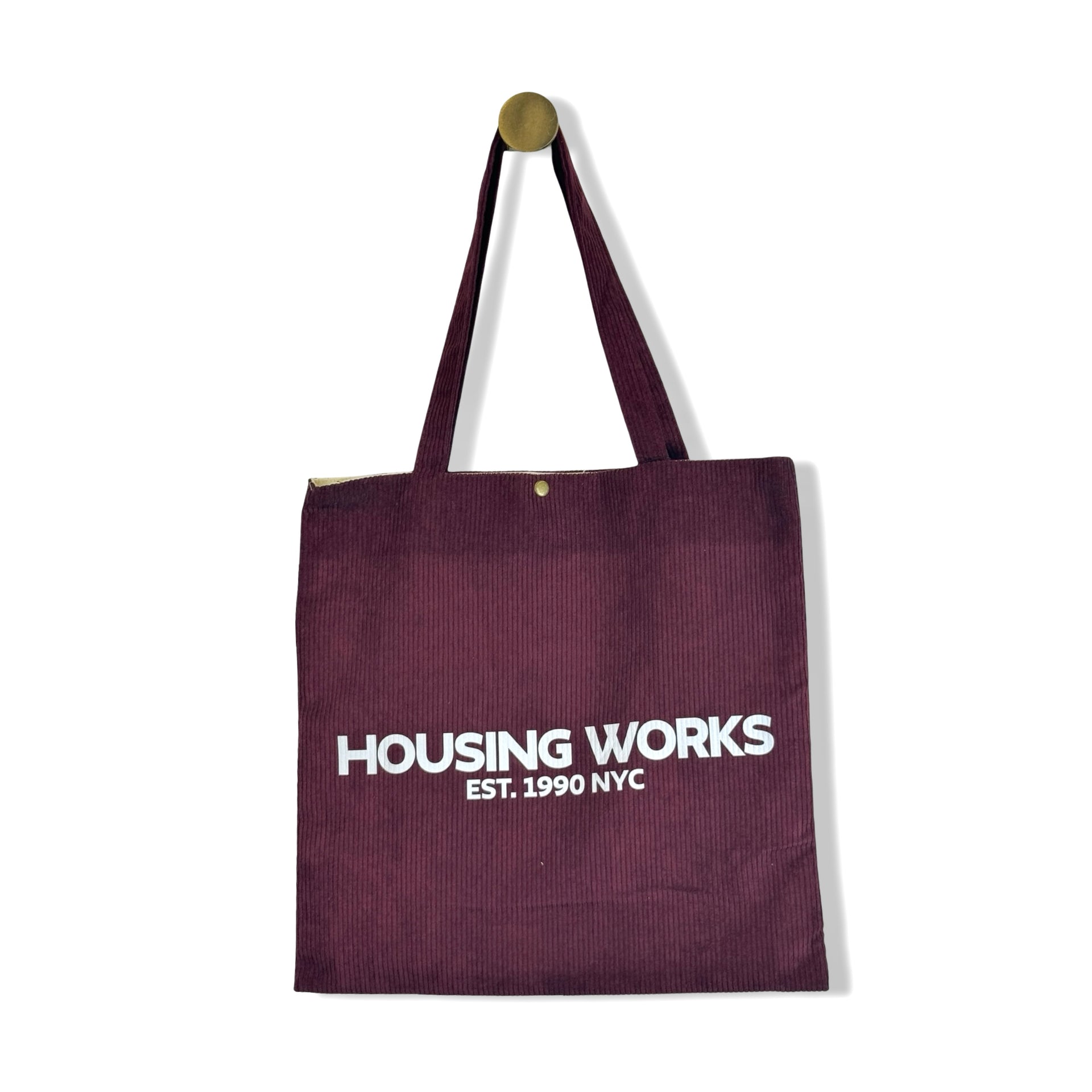 Housing Works Corduroy Tote Bag