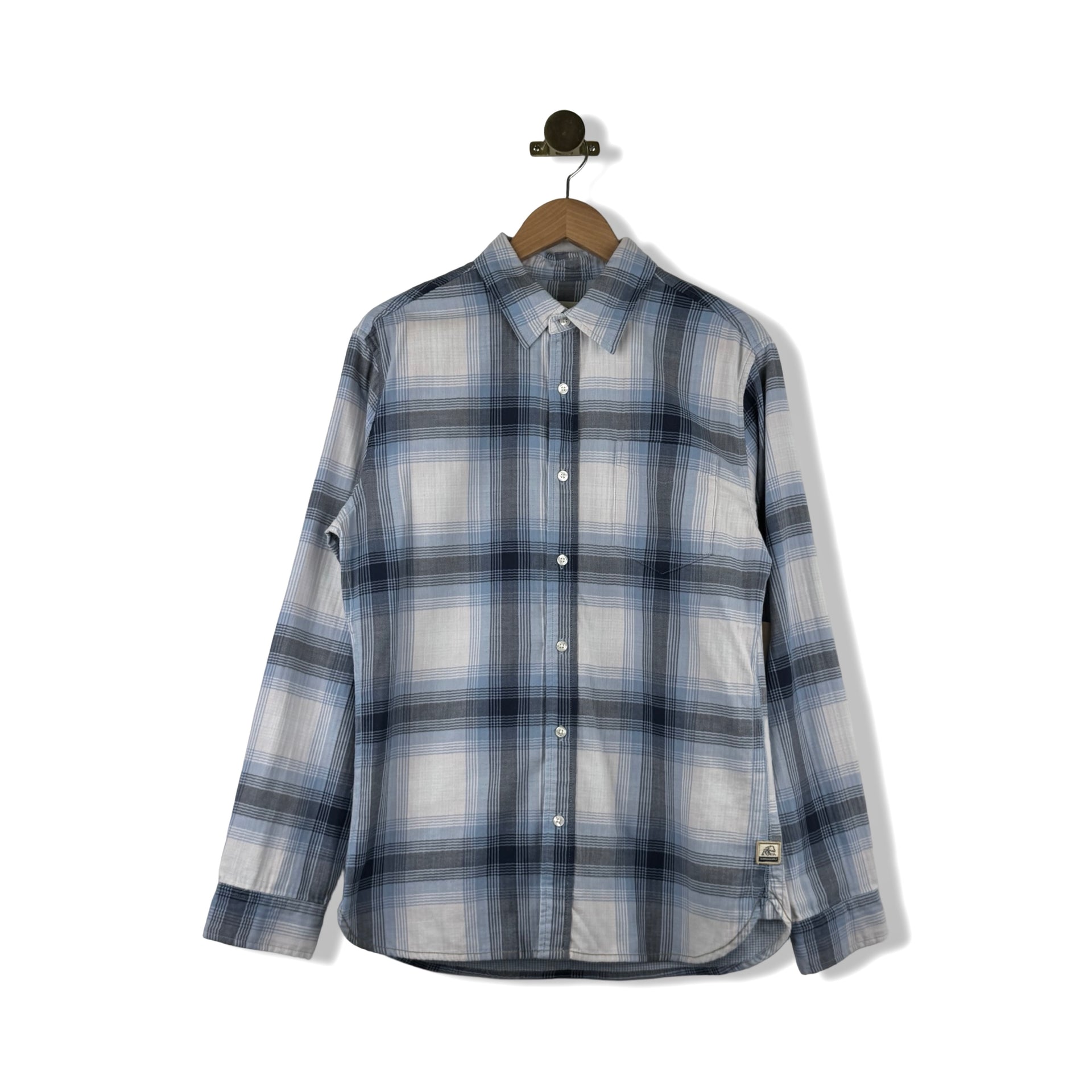 Surfside Supply Plaid Herringbone Double Gauze Shirt