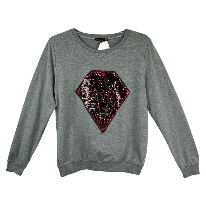 Zibi London Loved Sequin Diamond Sweatshirt