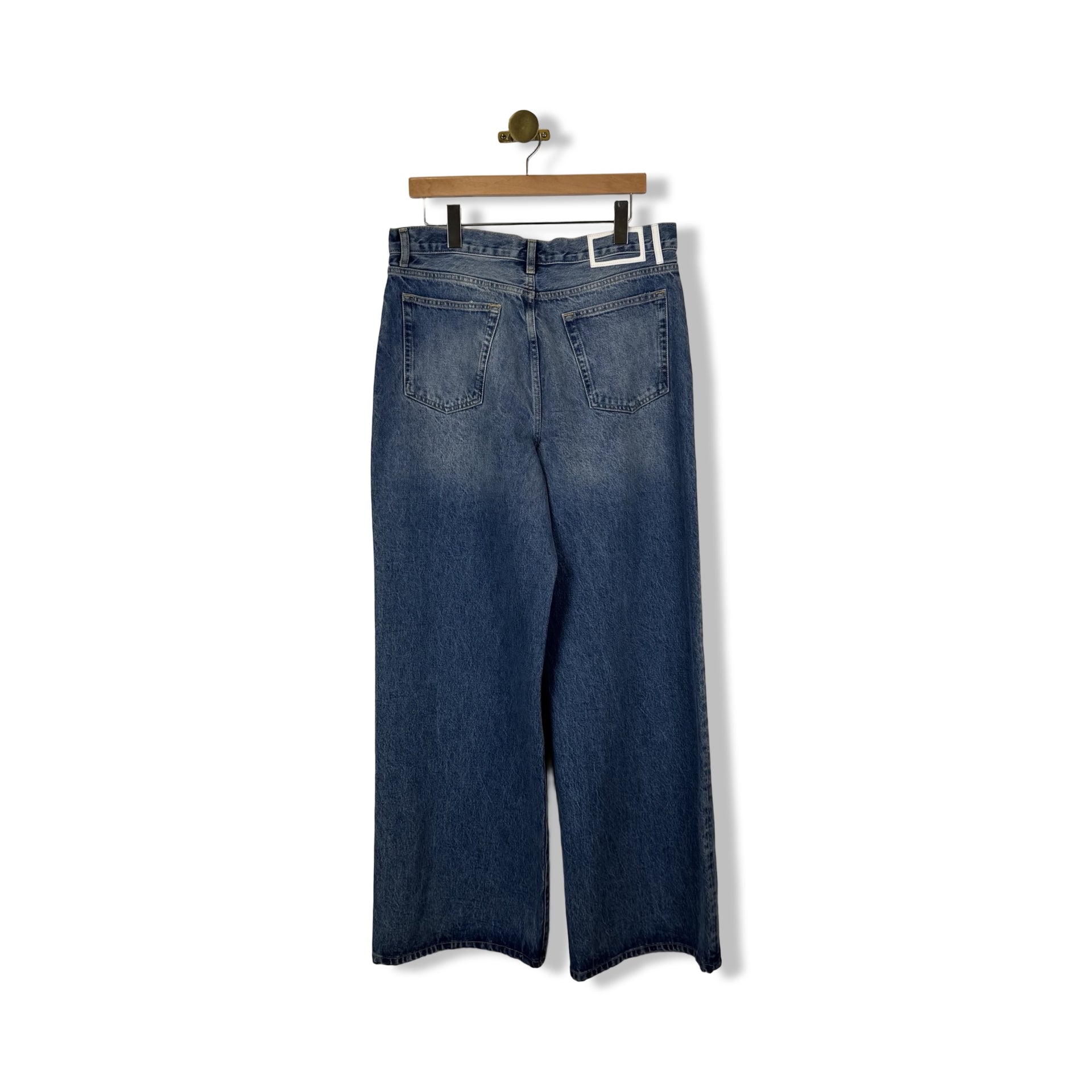 La Ligne Wide Leg Light Wash Jeans