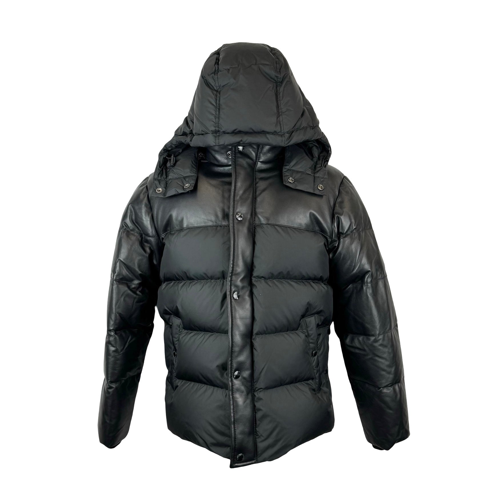 Coach Leather Puffer Down Jacket