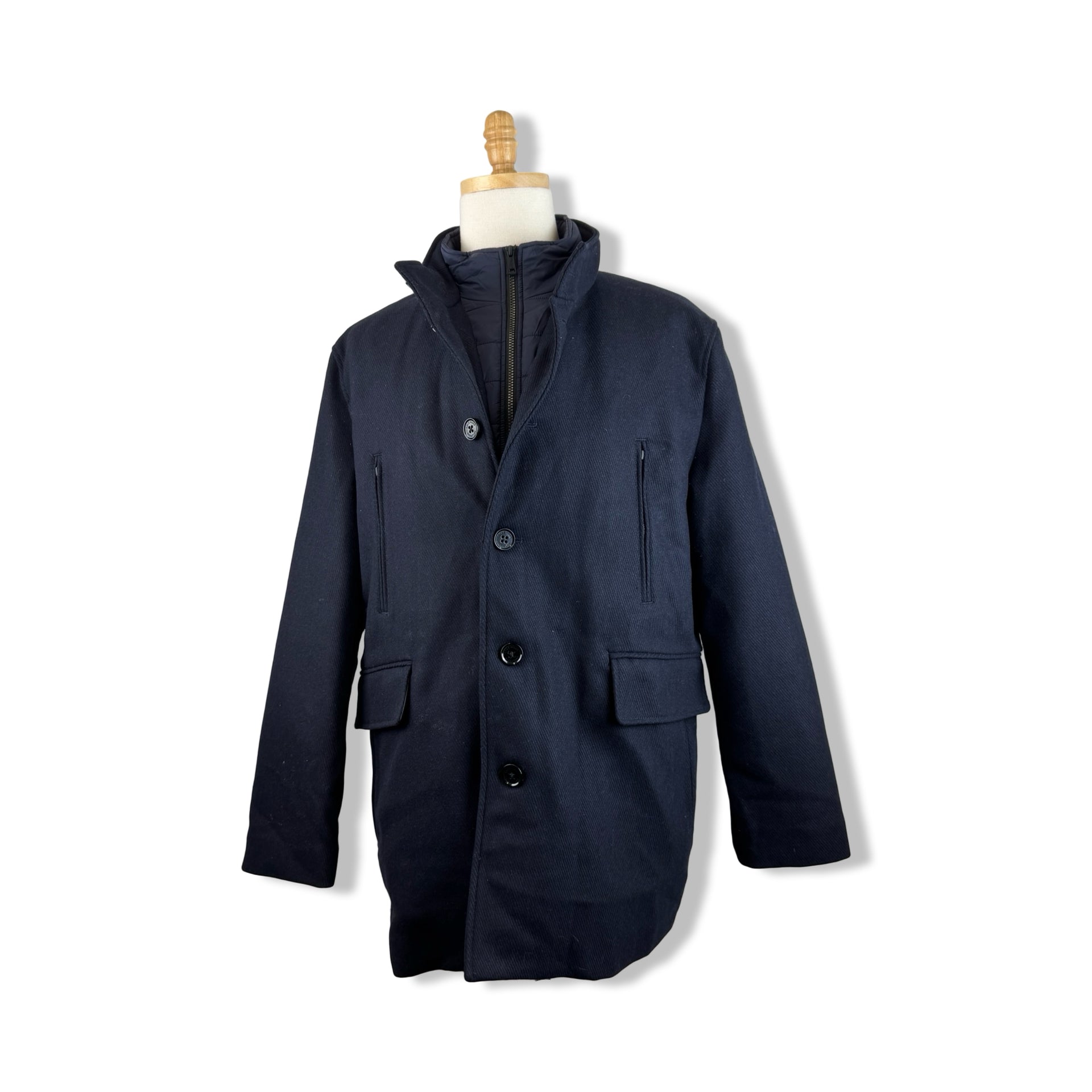 Cole Haan Textured 3-In-1 Overcoat
