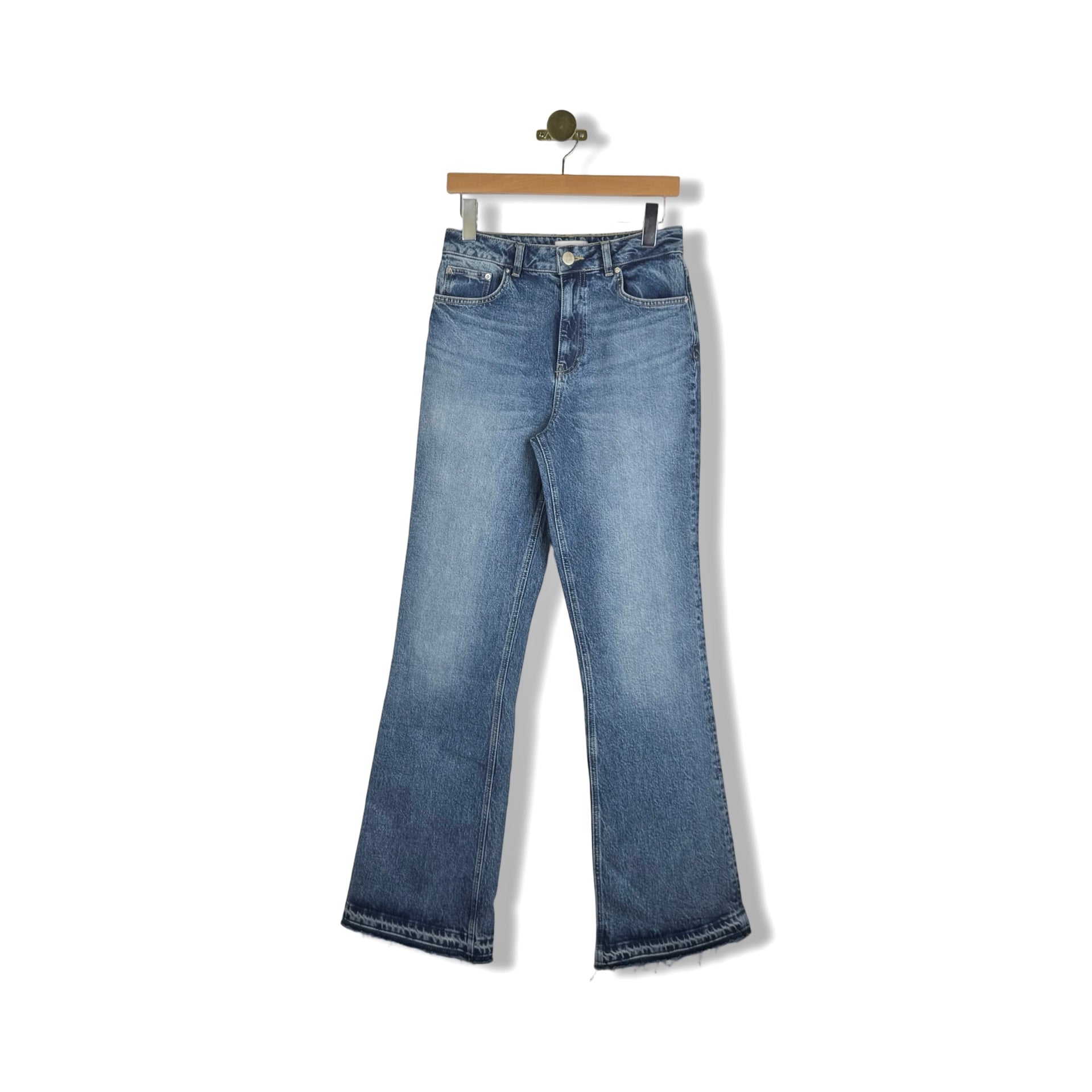 ALIGNE Lake Blue Straight Flare Jeans