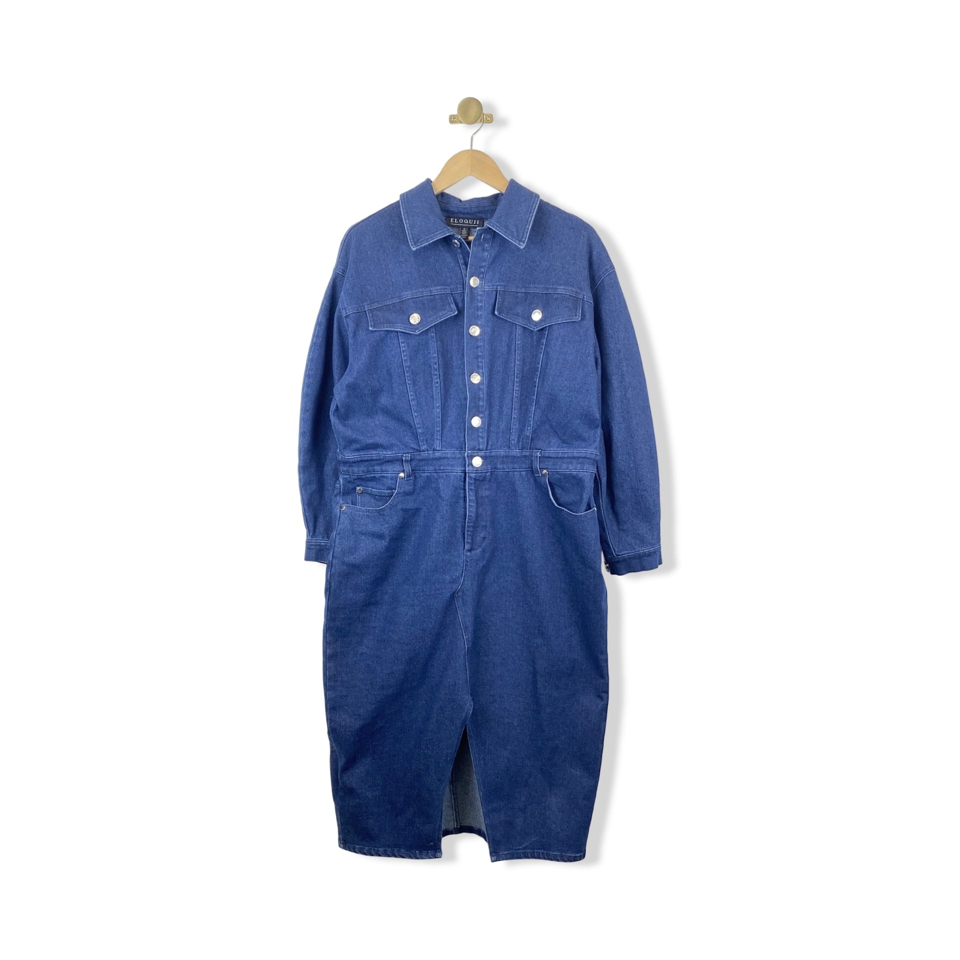 Eloquii Denim Maxi Dress