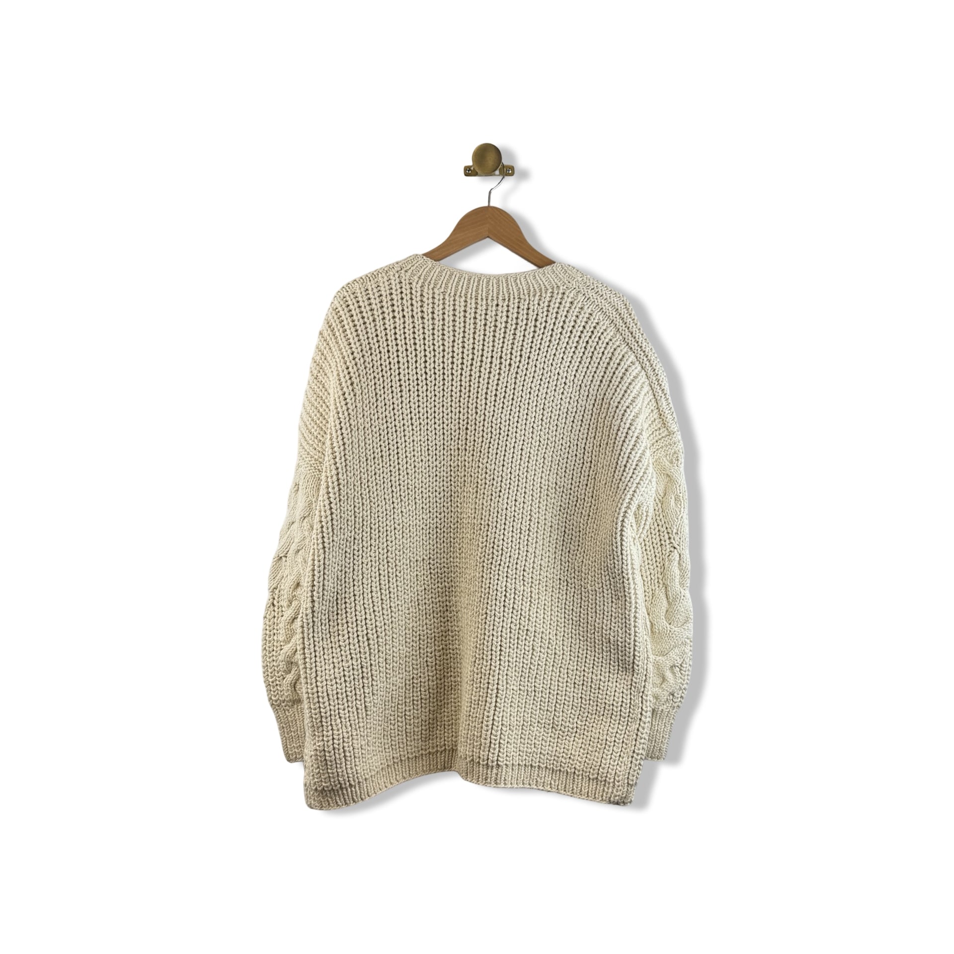 La Ligne Thick Cable Knit Cardigan