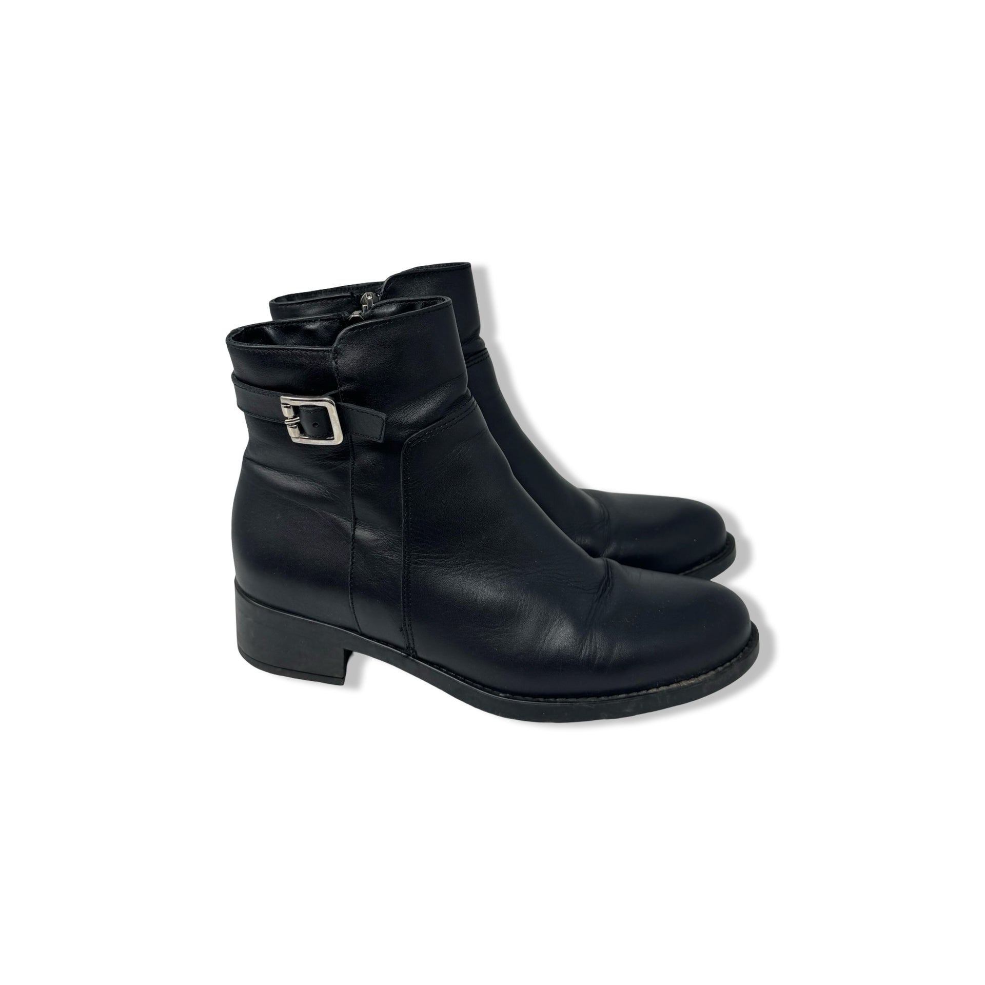 La Canadienne Buckle Ankle Boots