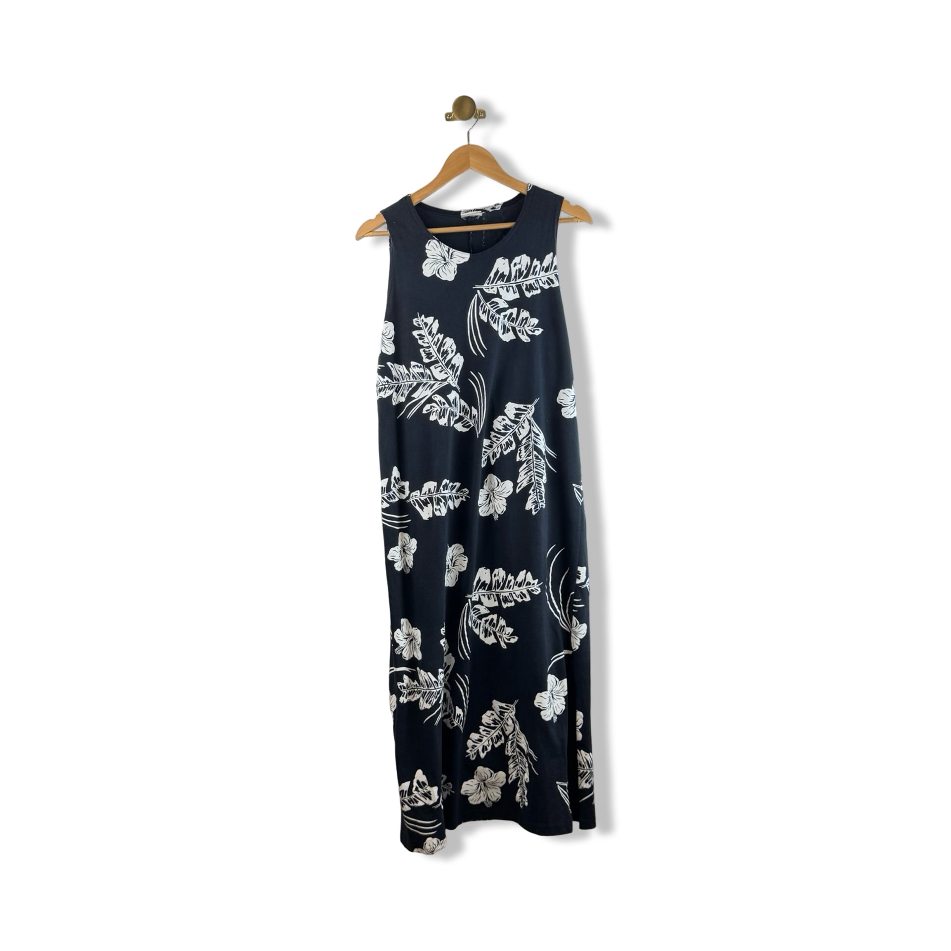 Vintage Hawaiin Hibiscus Sleeveless Dress