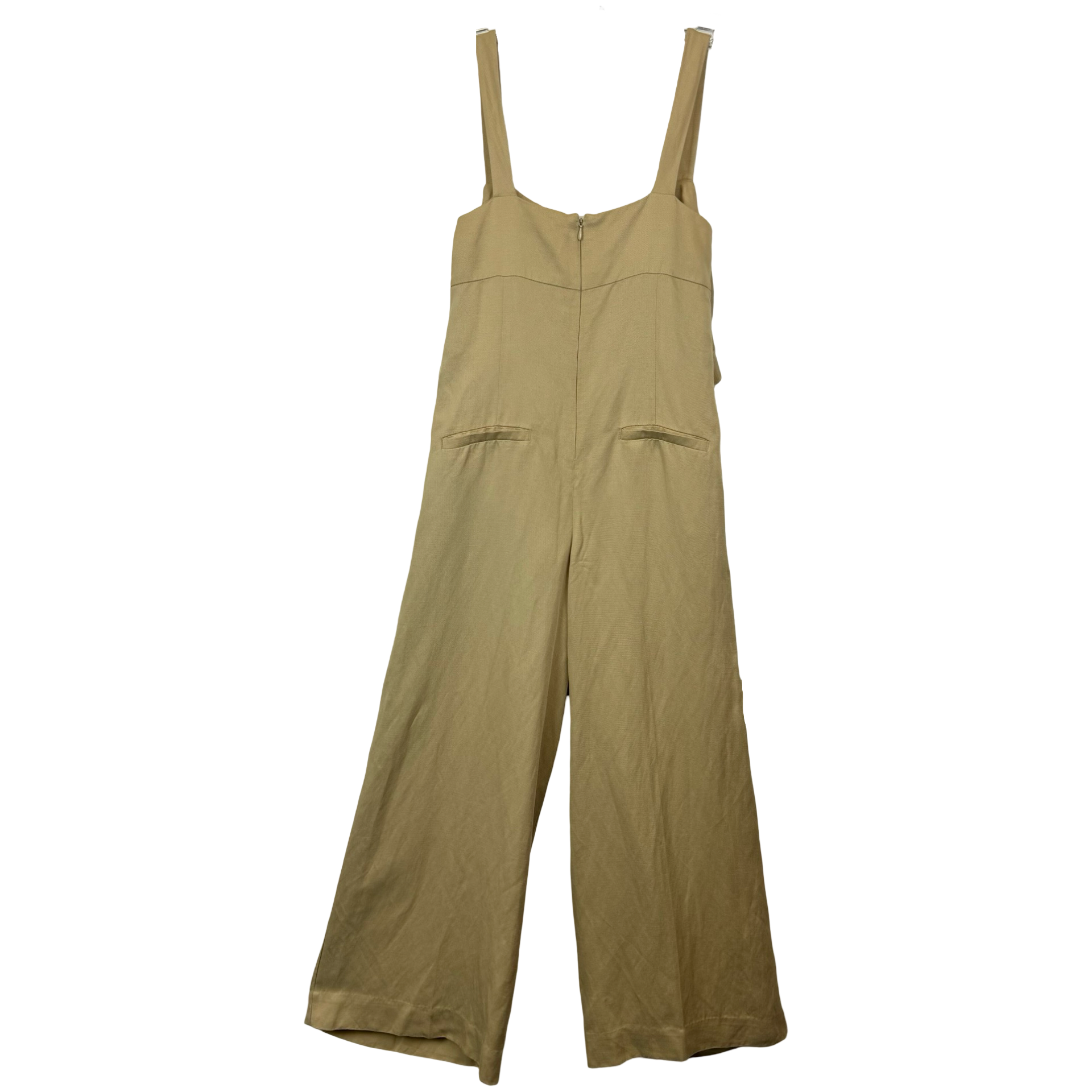 COS Twist Front Khaki Jumpsuit