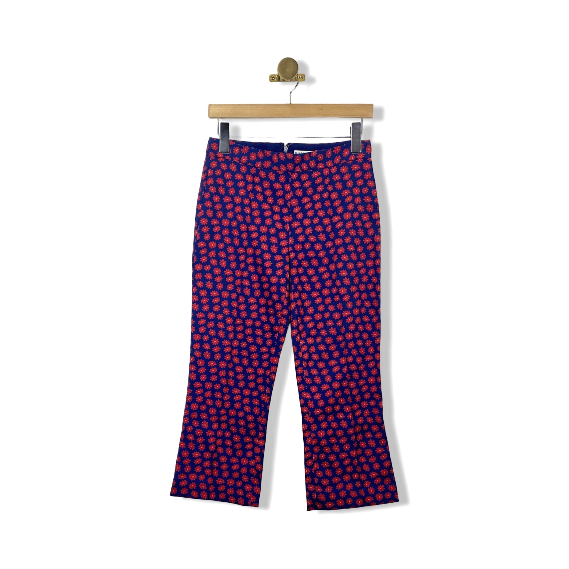 Alice + Olivia Floral Cropped Pants