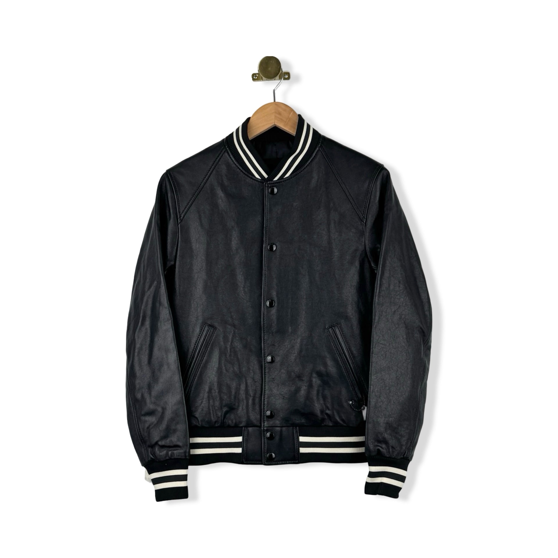 Coach Leather MA 1 Bomber Jacket