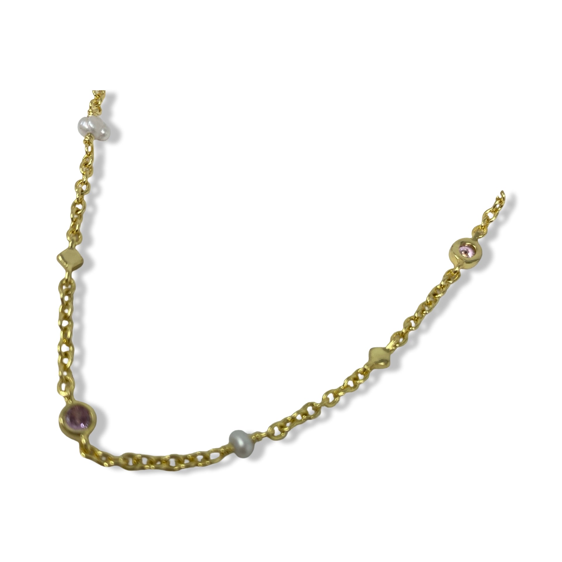 Madewell Freshwater Pearl Mixed Bead Station Bracelet
