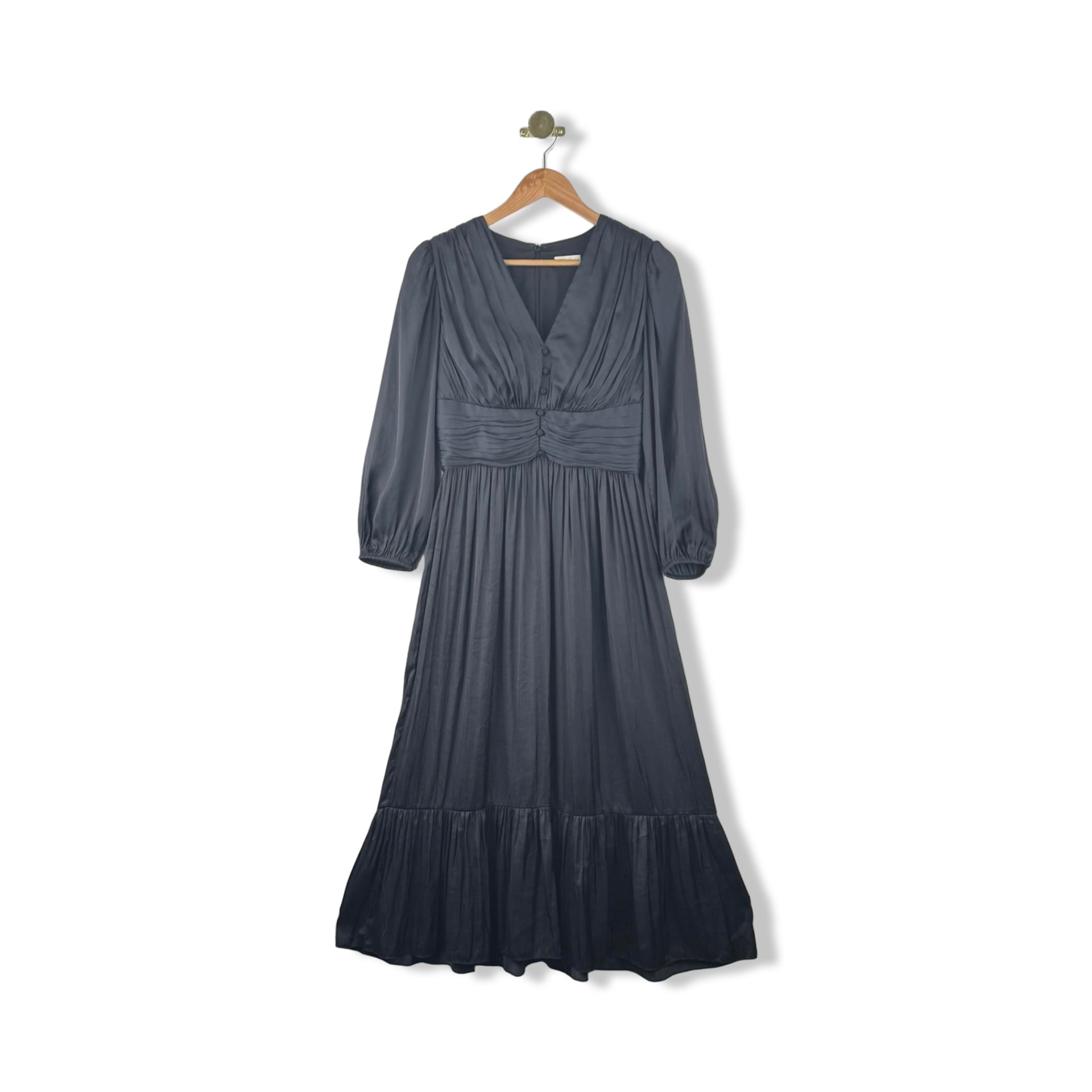 Shoshanna Button Down Bodice Maxi Dress