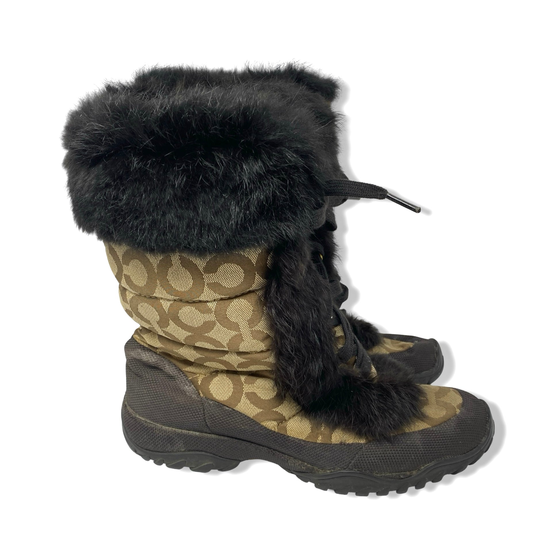 Coach Jennie Monogram Quilted Boot