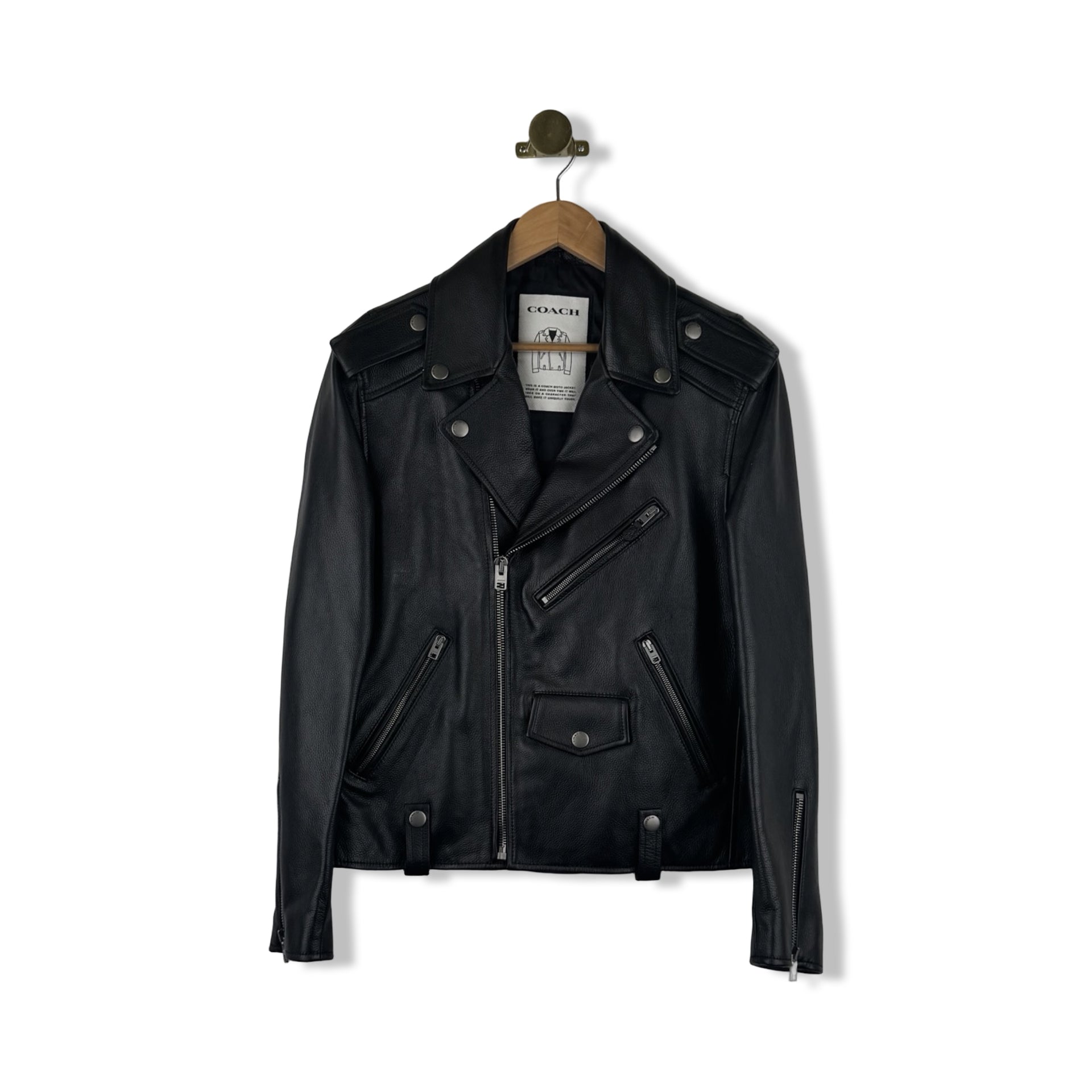 Coach Leather Moto Jacket