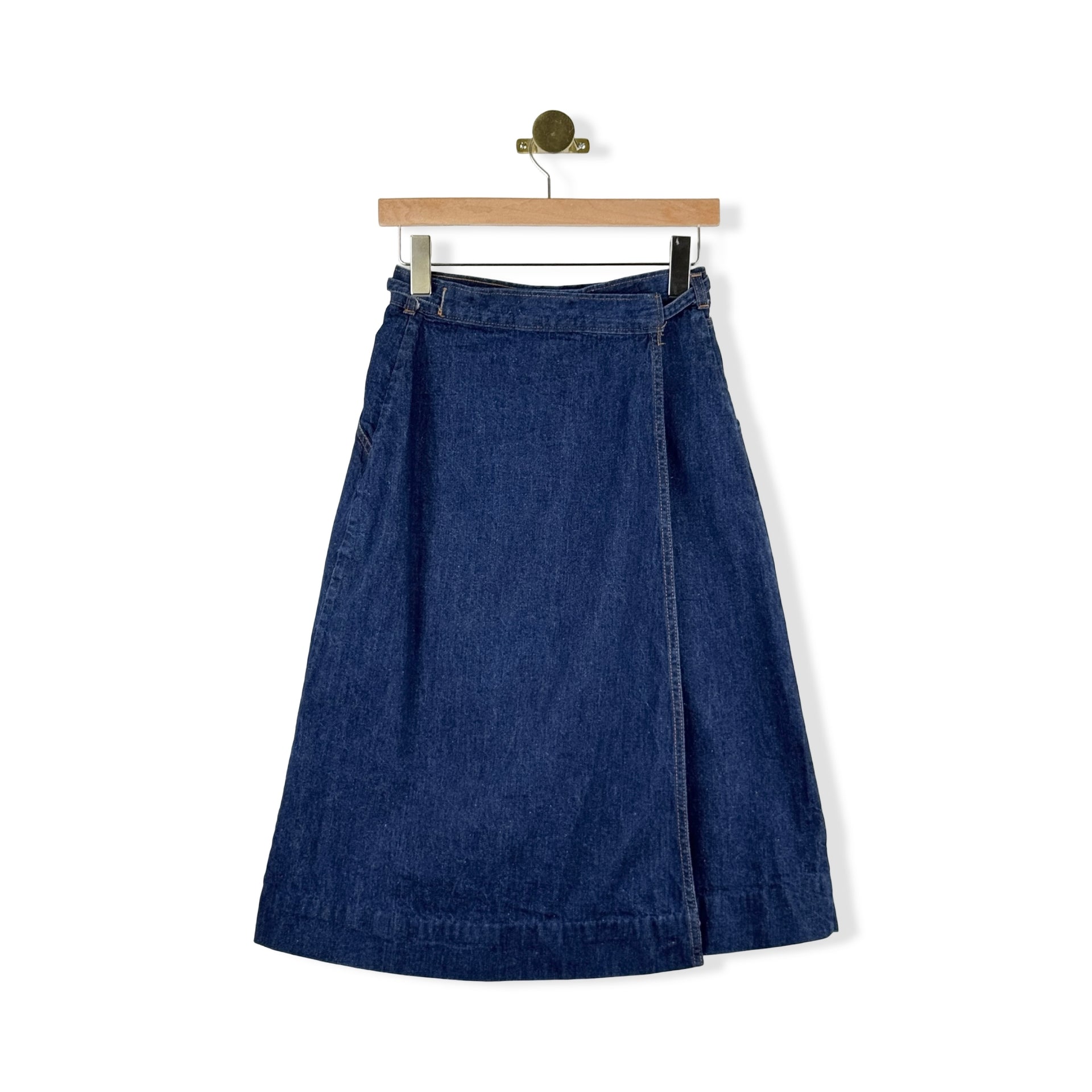 Vintage Landlubber 70s Denim Pencil Skirt