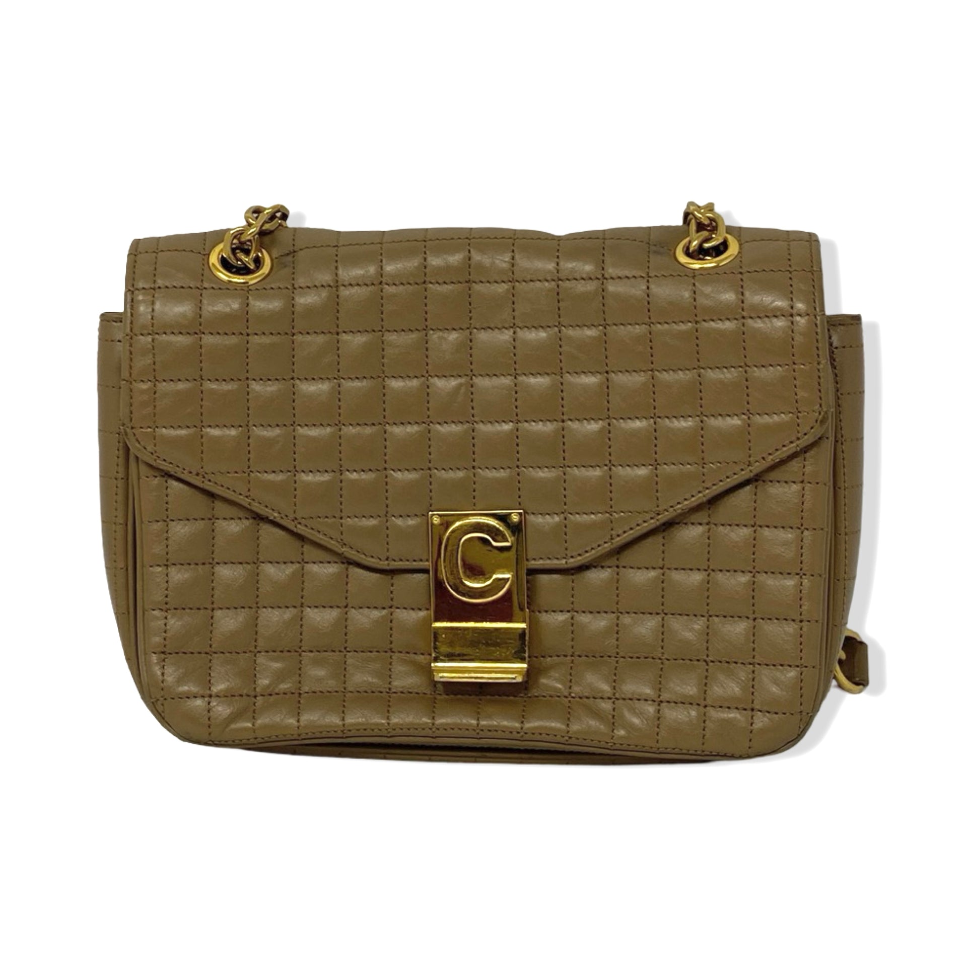 Celine Quilted Medium "C" Bag