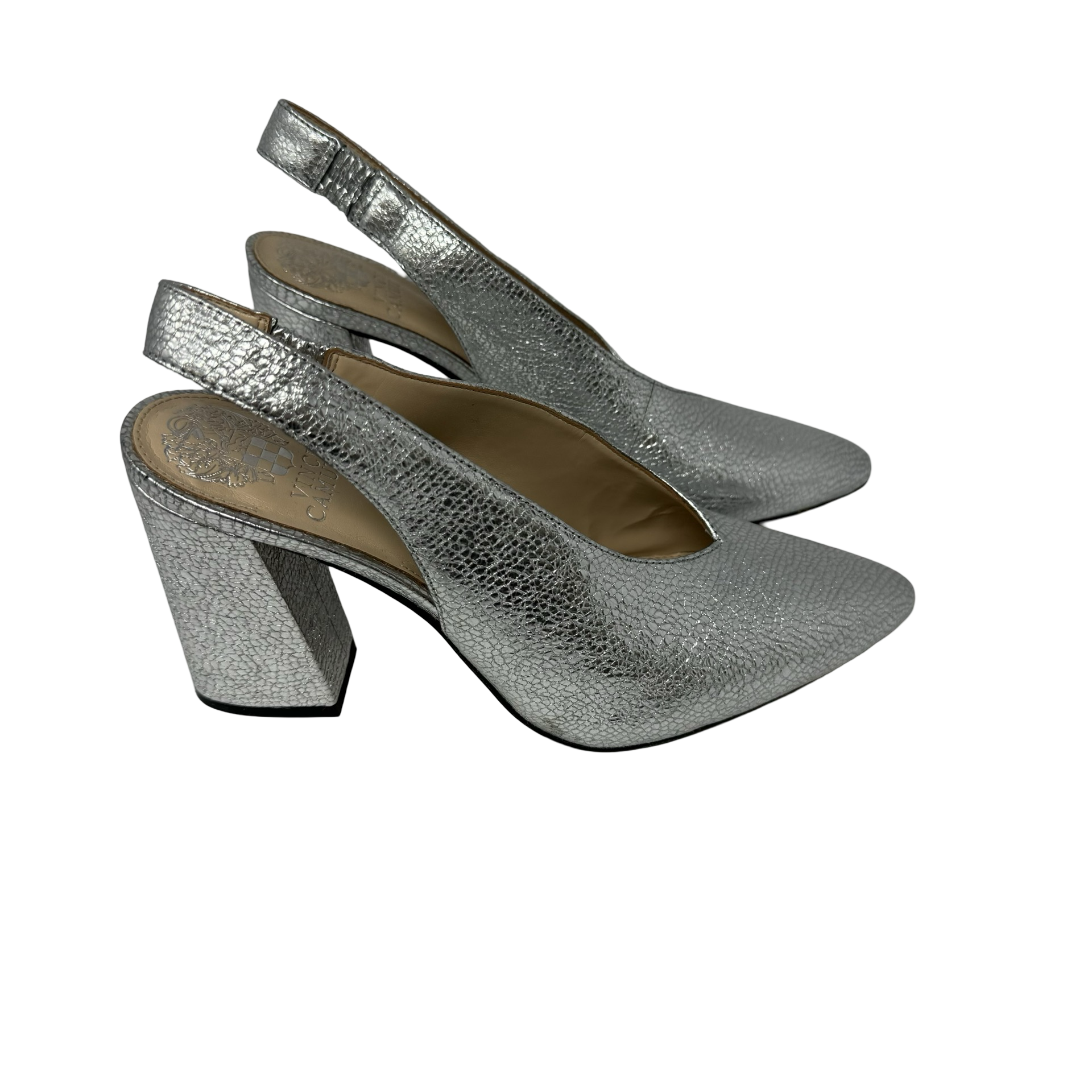 Vince Camuto Metallic Sling Backs