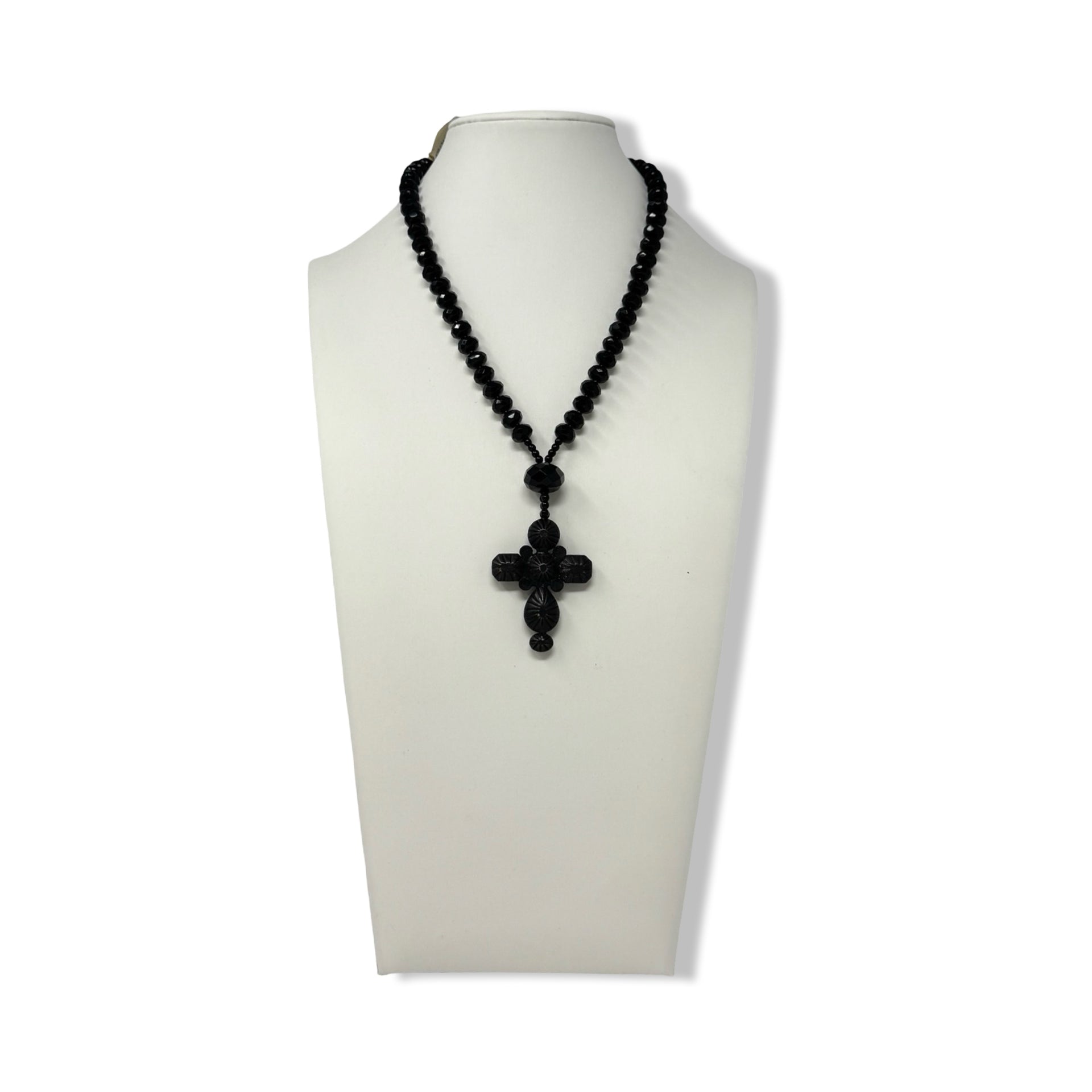 R.J. Graziano Beaded Cross Pendant Necklace