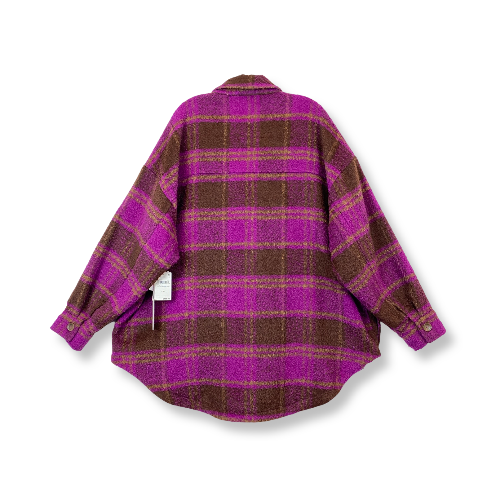 Good American Plaid Button Up Shacket