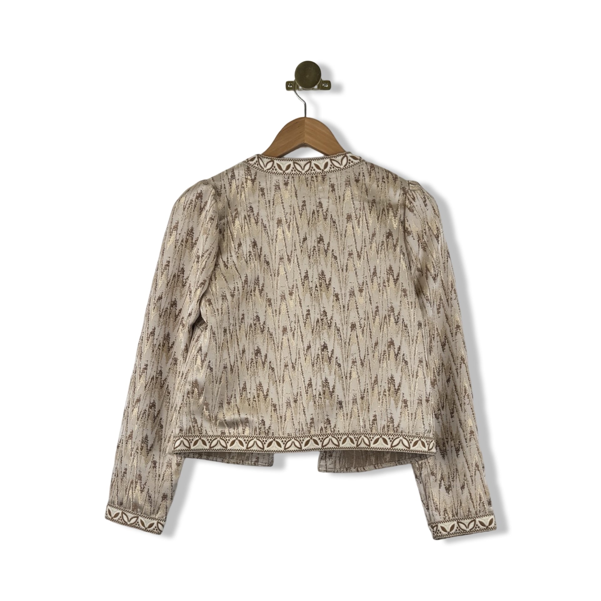 Area Stars Champagne Patterned Jacket